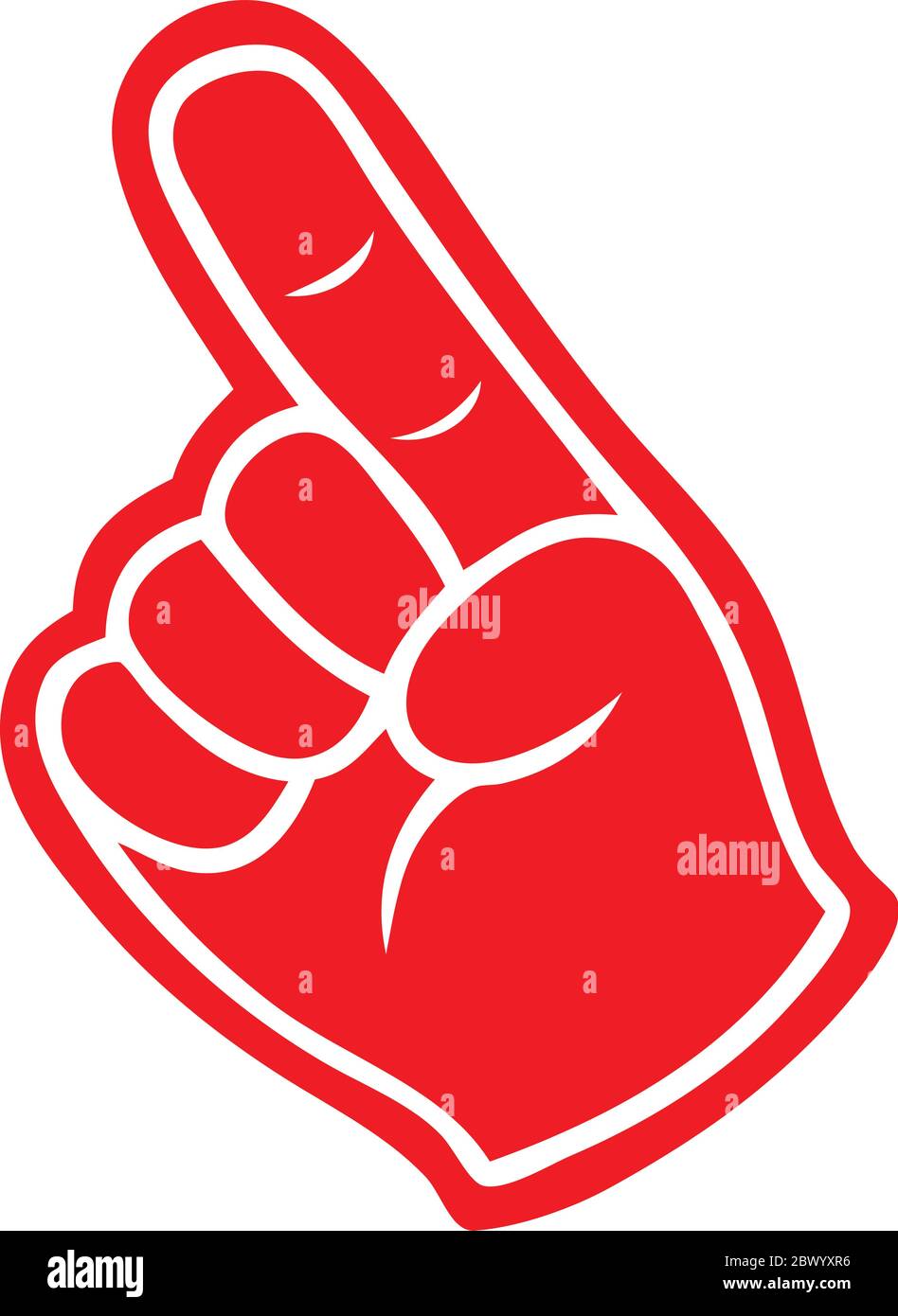 Foam Finger An Illustration of a Foam Finger Stock Vector Image & Art