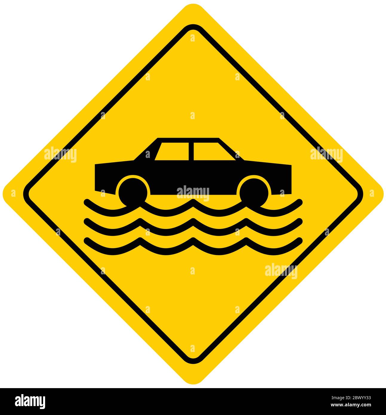 Flash Flood Zone An Illustration Of A Flash Flood Zone Sign Stock Vector Image Art Alamy