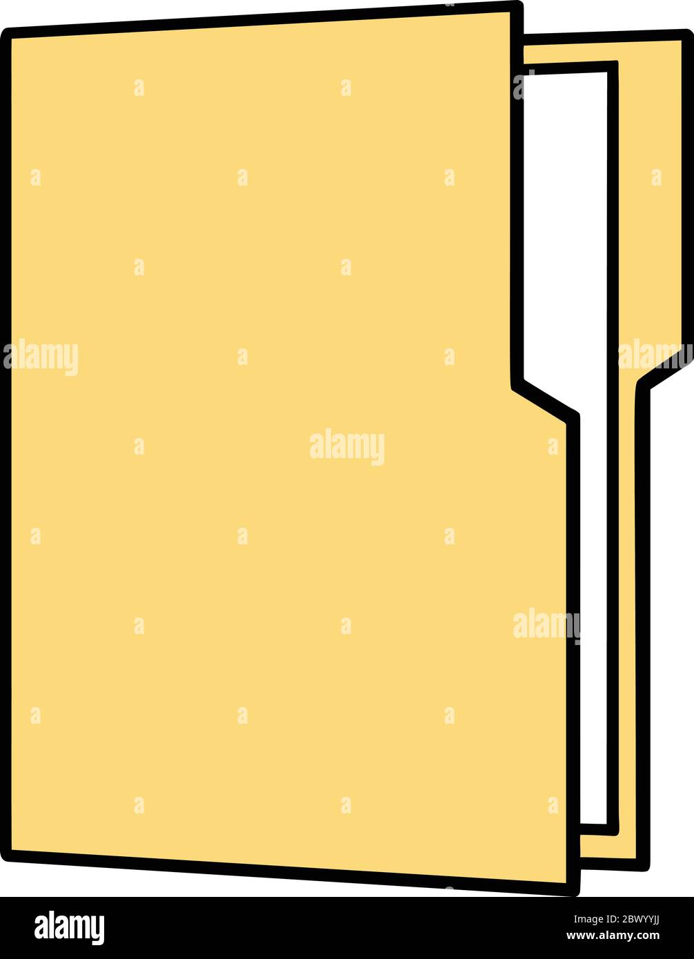 Folder Symbol- An Illustration of a Folder Symbol Stock Vector Image ...