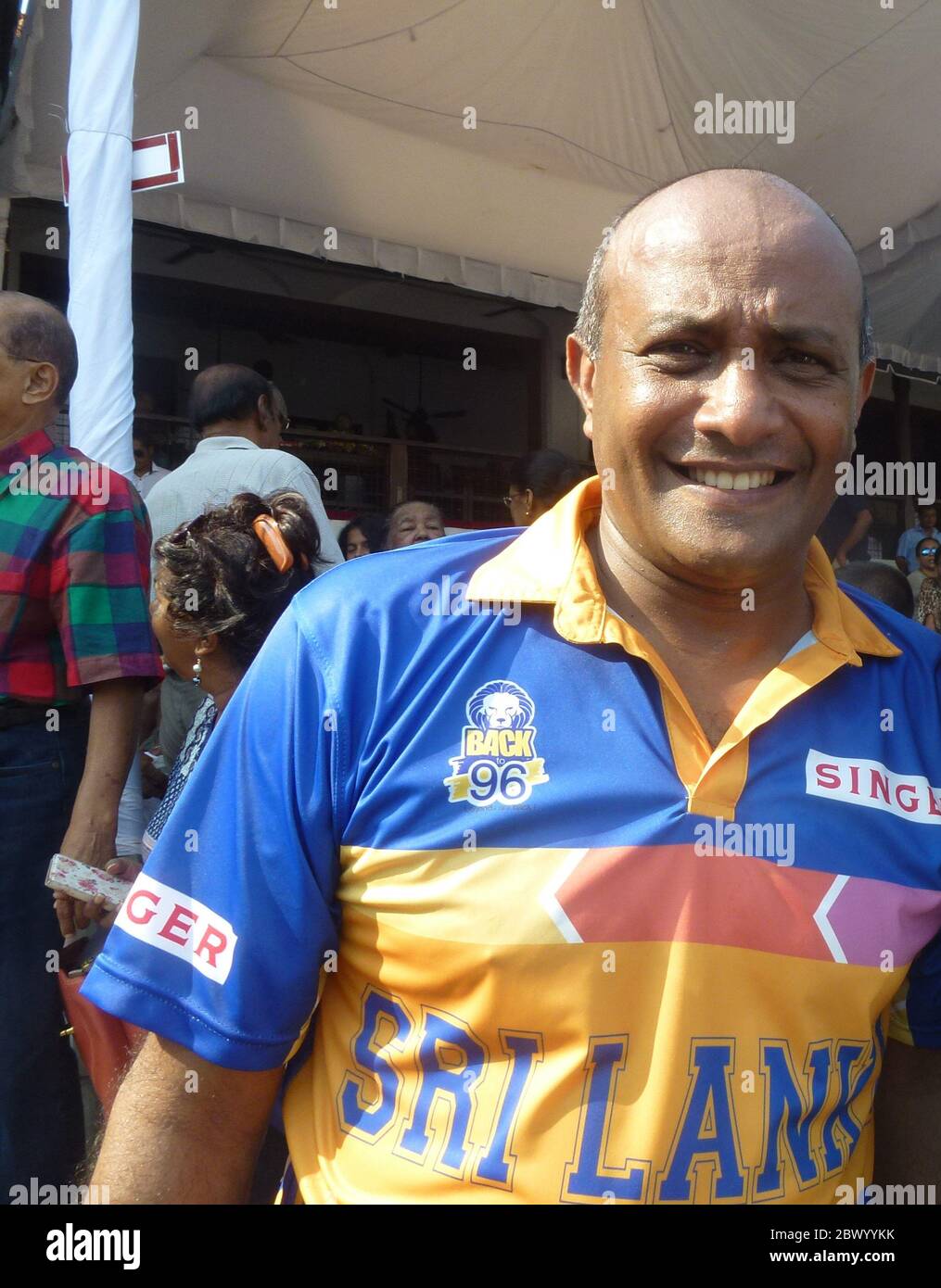Former Sri Lanka cricket captain and 1996 world cup winner, Hashan Tillakaratne. Now involved with cricket coaching. Stock Photo