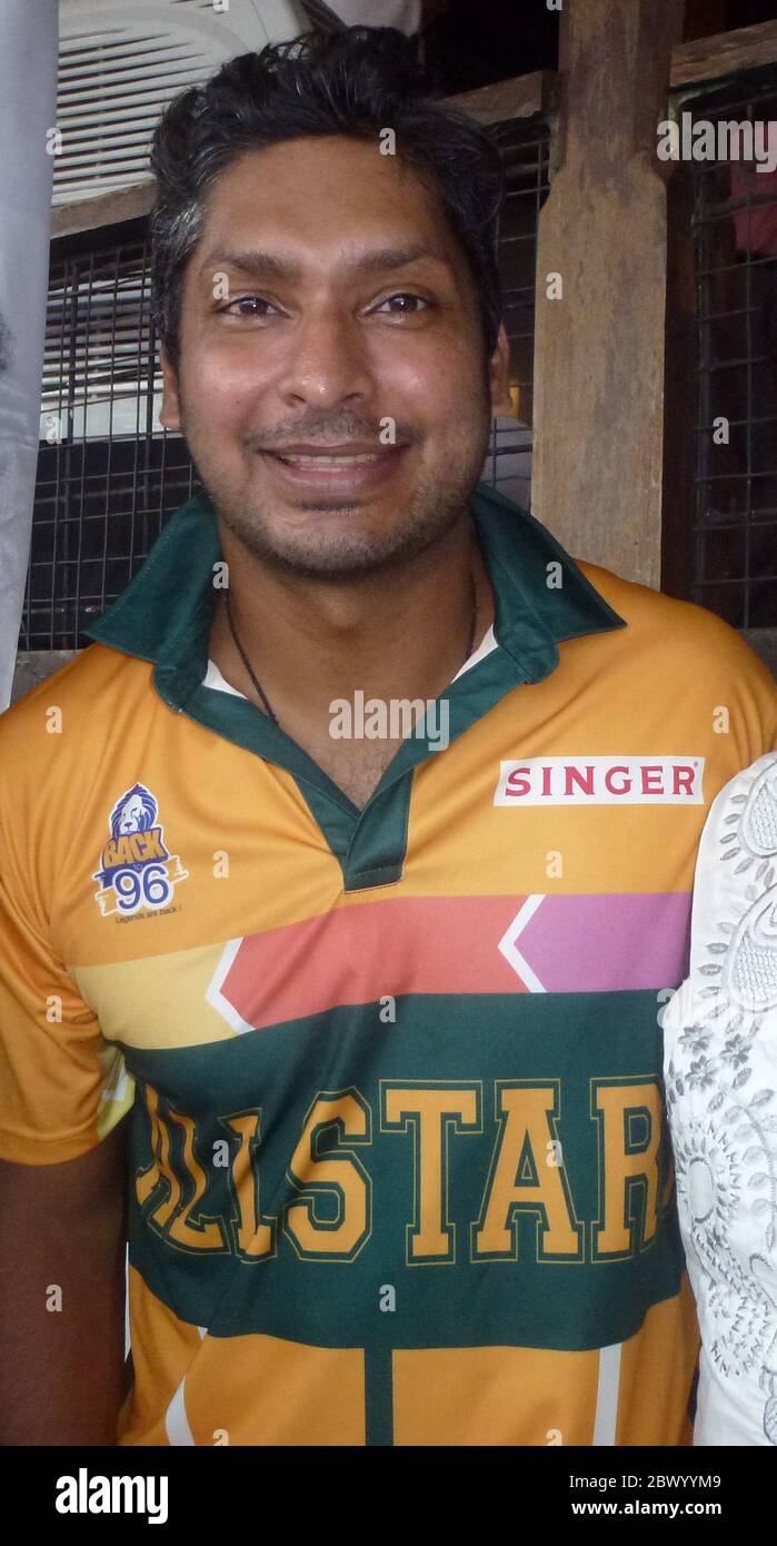 Kumara Sangakkara, former cricketer and captain of the Sri Lankan national team. He is regarded as one of the greatest batsmen of all time. He scored 28,016 runs in international cricket across all formats in a career that spanned 15 years. In 2019, he was appointed to the role of President of the MCC, the first non-British person to the position since the club was founded in 1787. Stock Photo