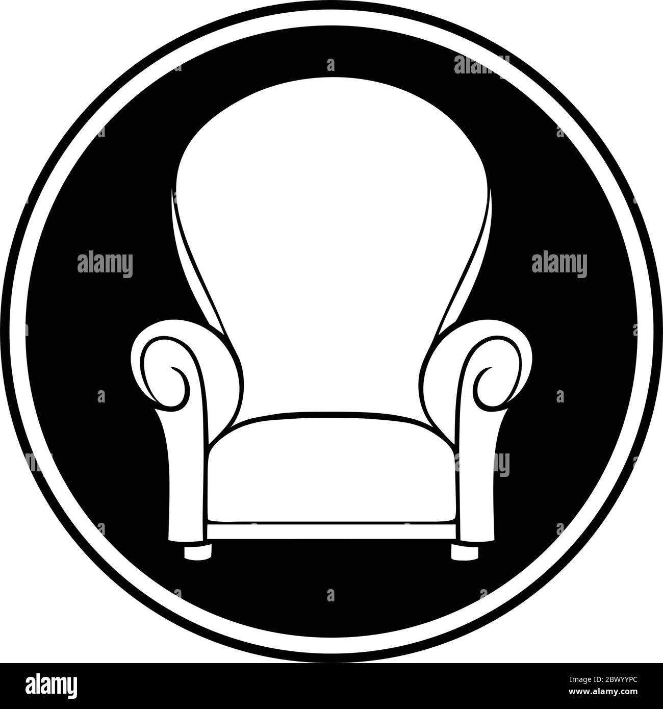 Furniture Shop Symbol An Illustration of a Furniture Shop Symbol Stock