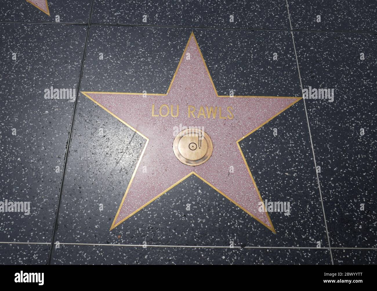Hollywood, California, USA 2nd June 2020 A general view of atmosphere of Lou Rawls Star on Hollywood Walk of Fame on June 2, 2020 in Hollywood, California, USA. Photo by Barry King/Alamy Stock Photo Stock Photo