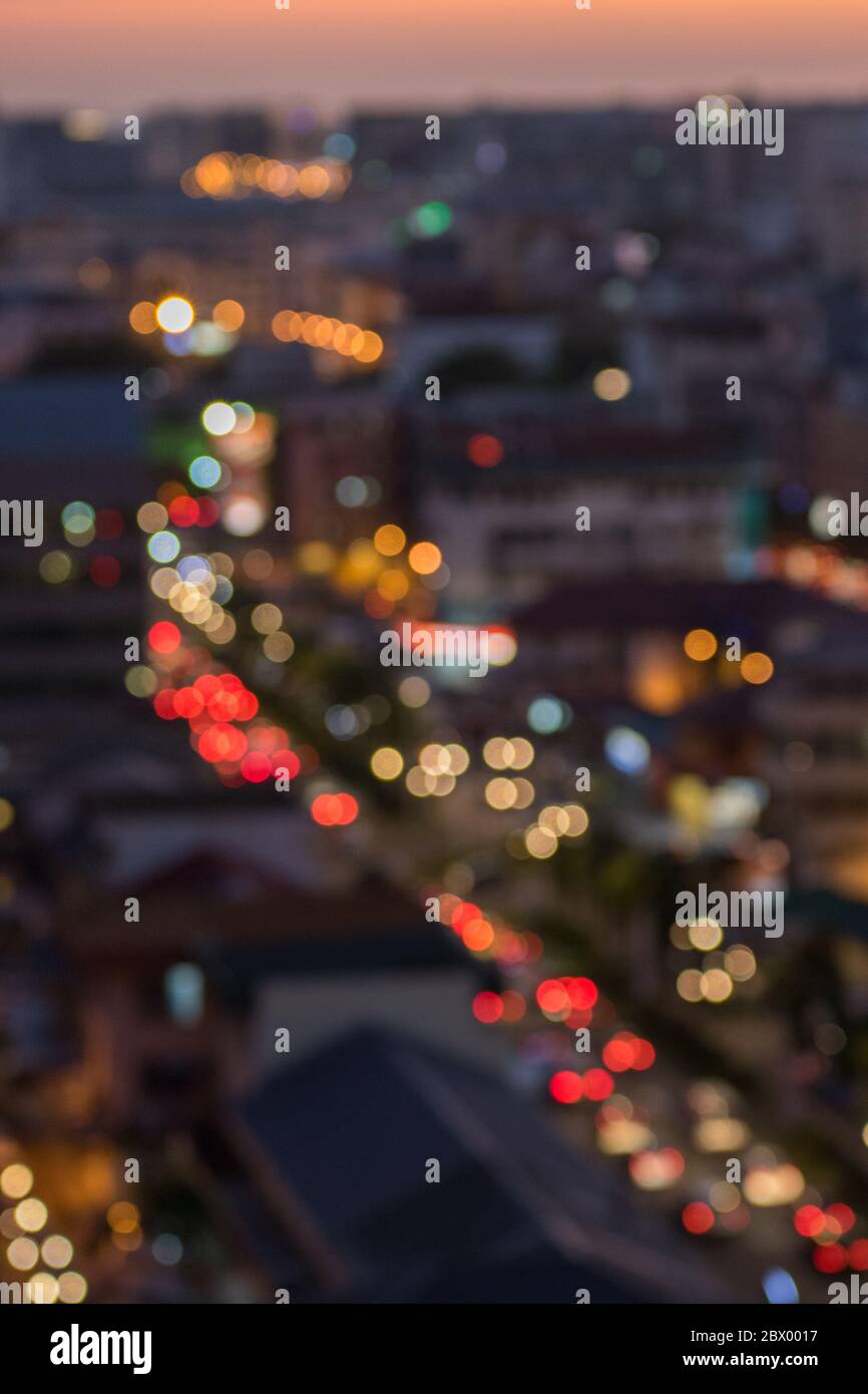 Download wallpaper 1920x1080 city blur glare full hd hdtv fhd 1080p hd  background