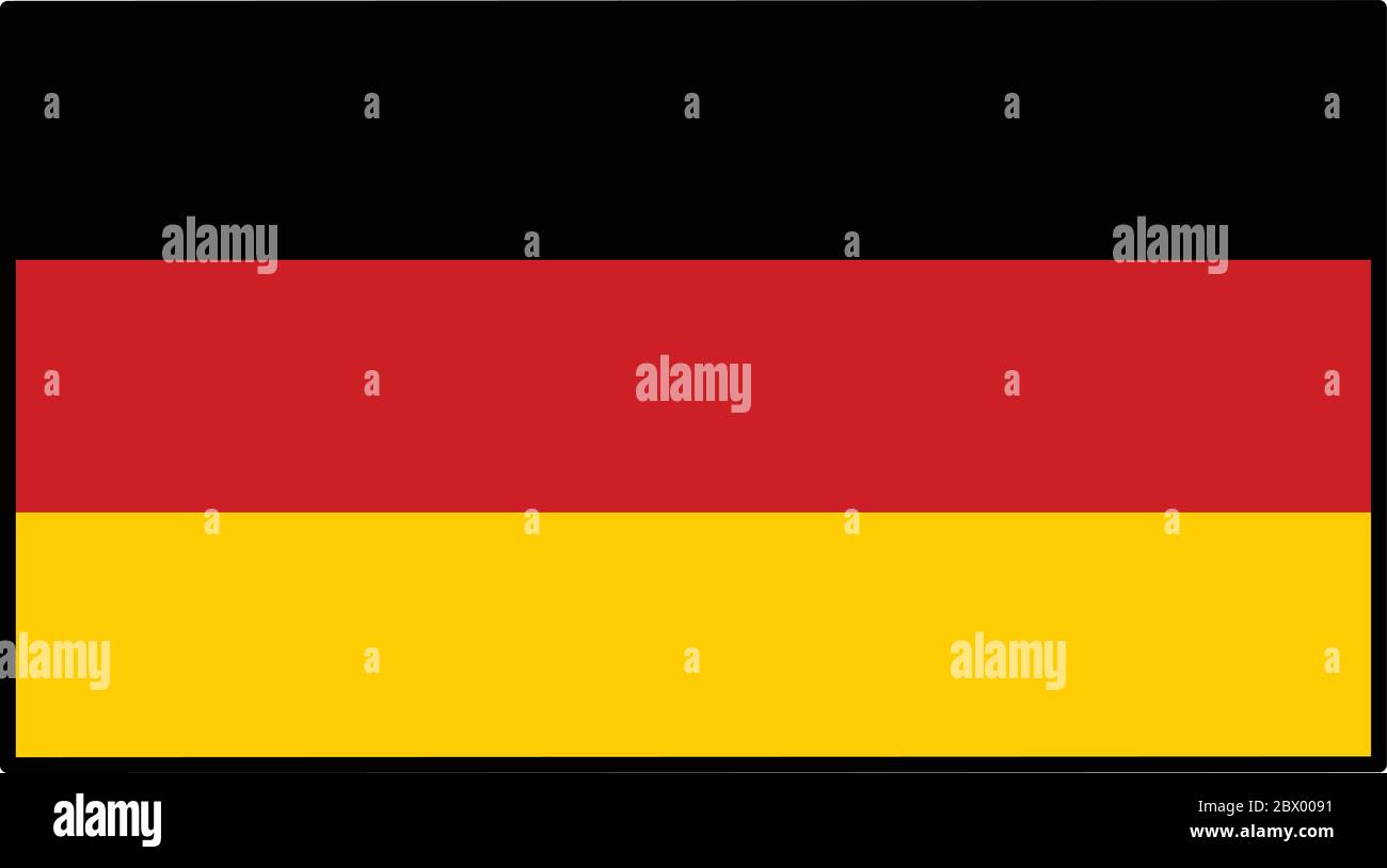 Germany Flag An illustration of the Flag of Germany Stock Vector
