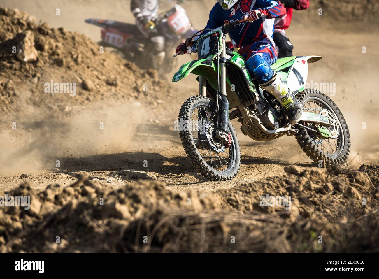 scene of Motorcross racing Stock Photo Alamy