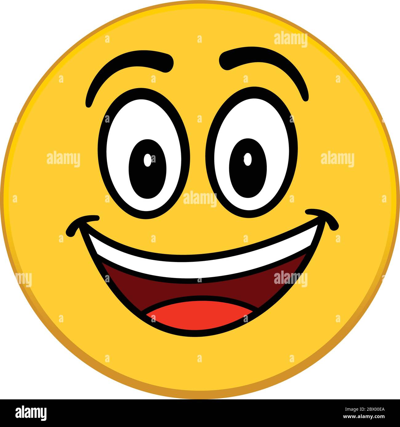 Happy Emoticon- An Illustration of a Happy Emoticon Stock Vector Image ...