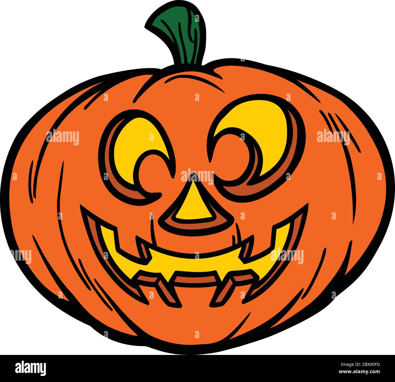 Jack O Lantern Smiling- An Illustration of a Jack O Lantern Smiling ...
