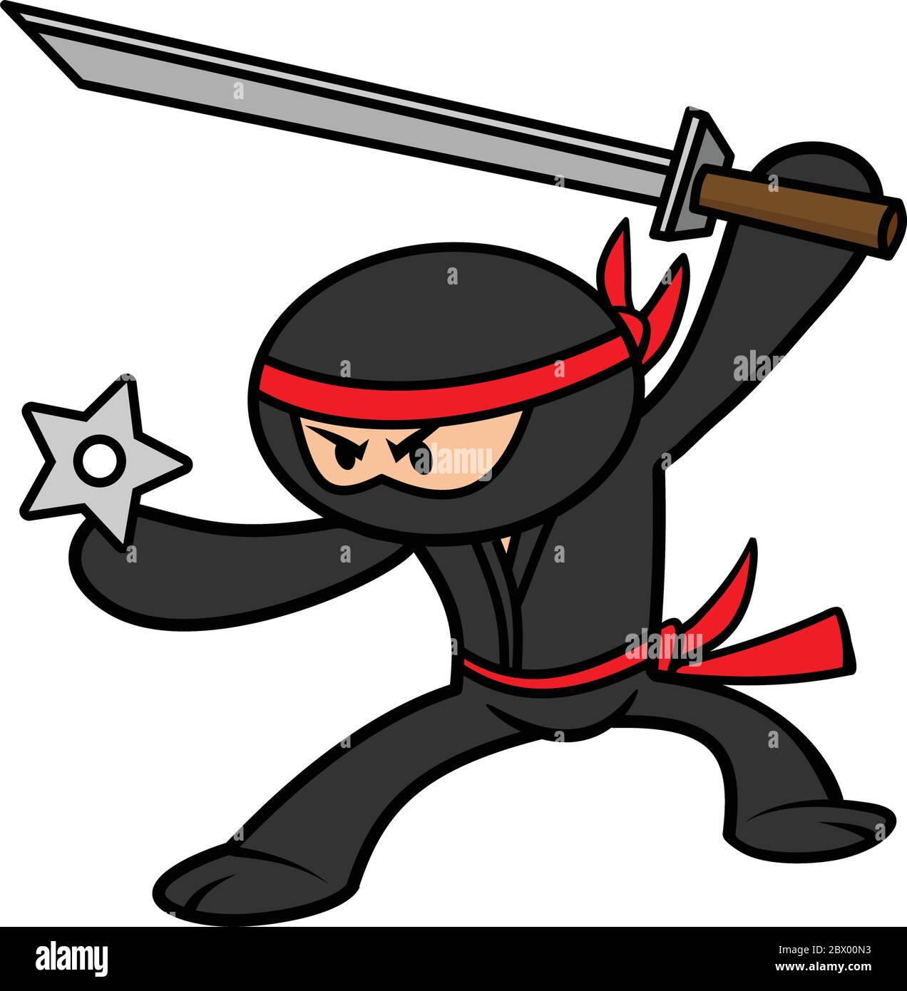 Cute Cartoon Ninja