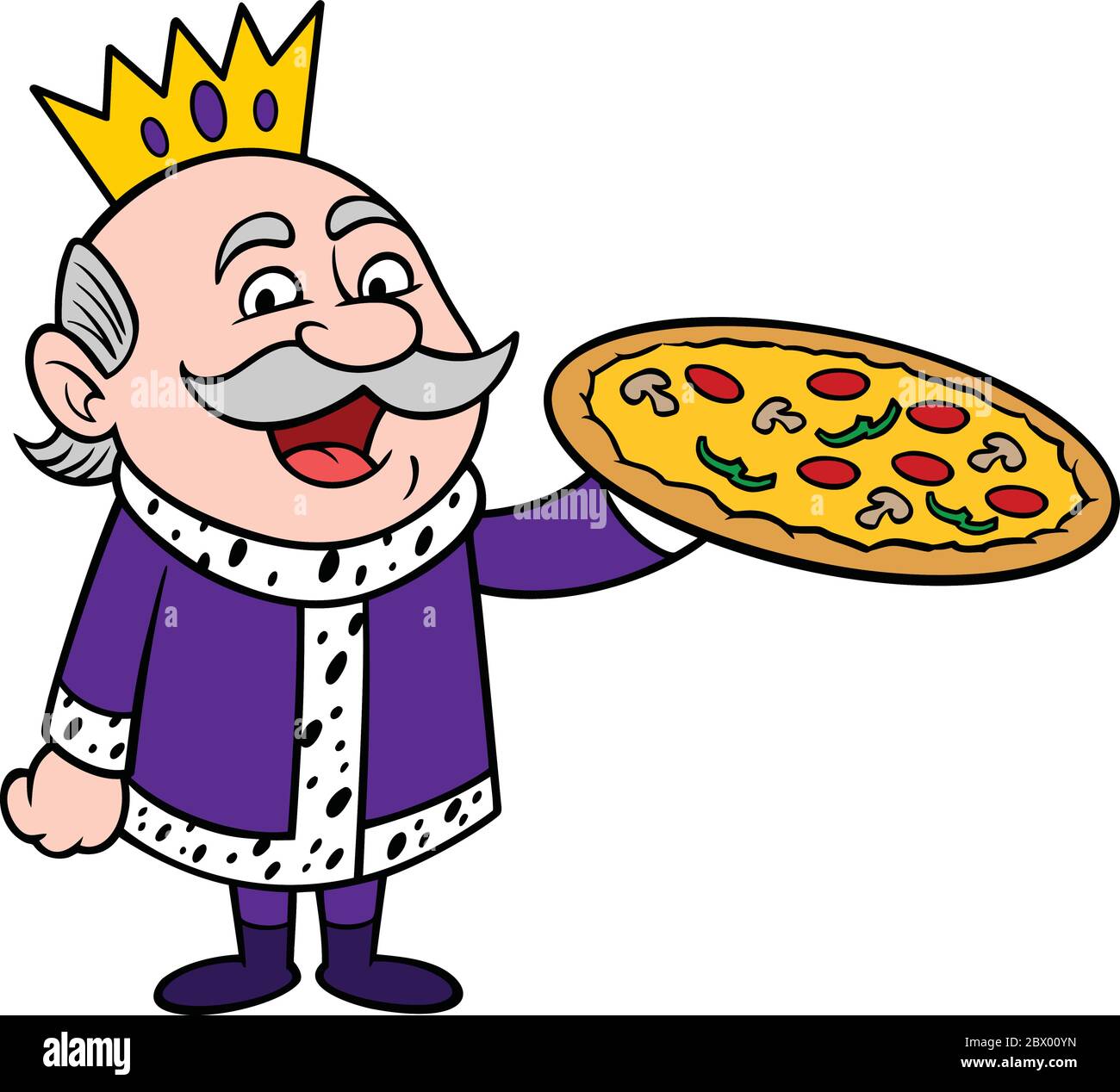 Cartoon Pizza Chef Lion King Hold Pizza Box in Paw 660407 Vector Art at  Vecteezy