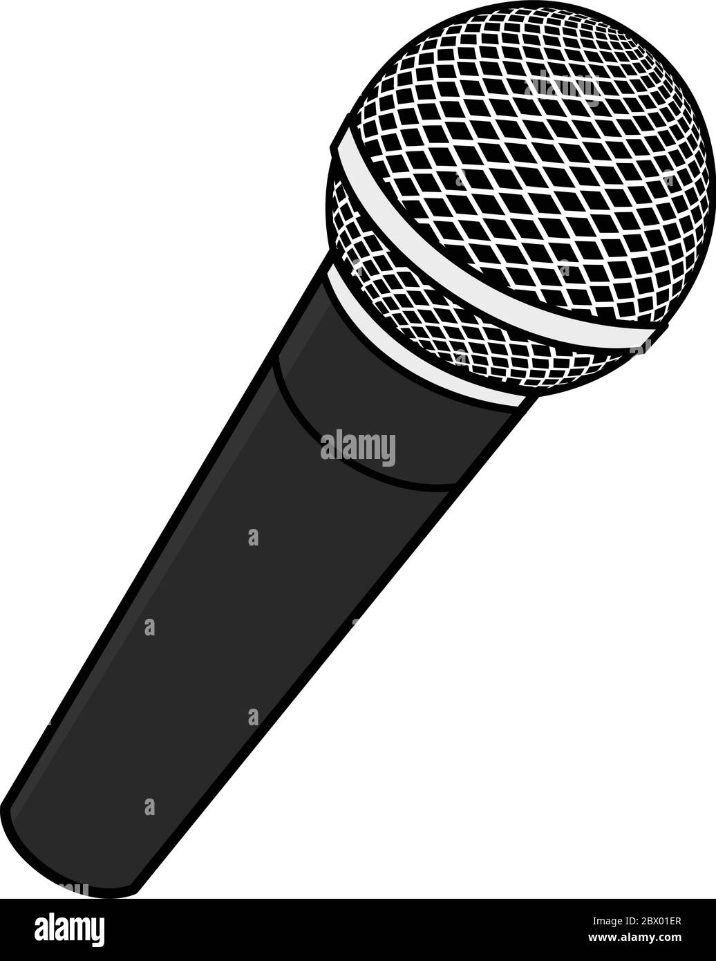Microphone- An Illustration of a Microphone Stock Vector Image & Art ...