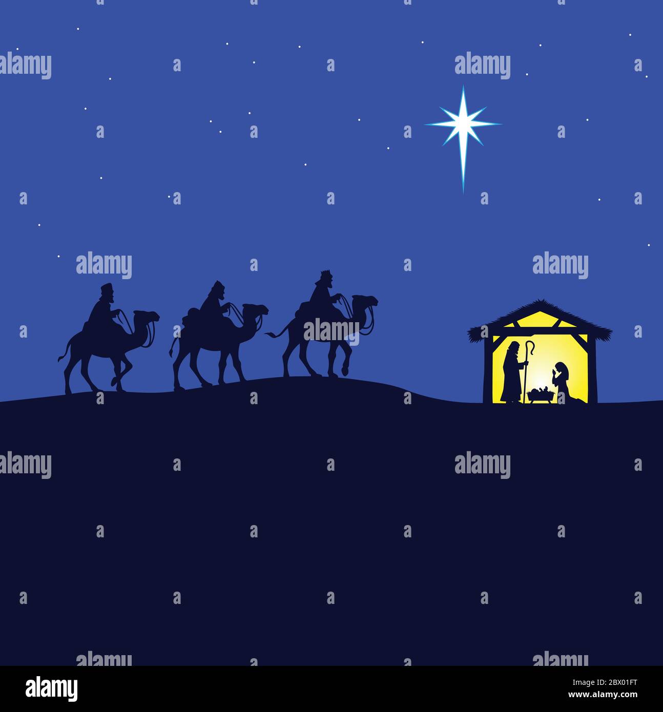 Birth of jesus Stock Vector Images Alamy