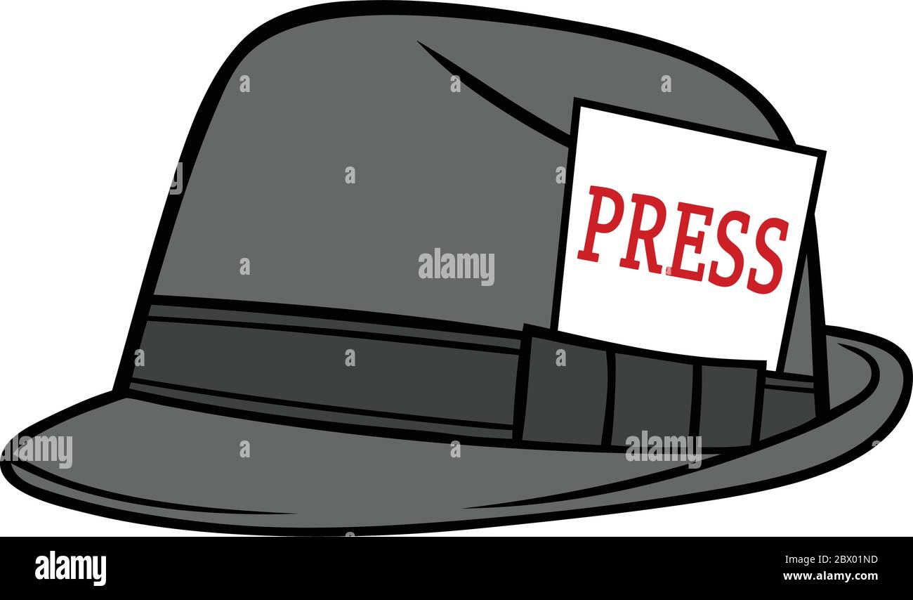 Journalist Hat An Illustration of a Journalist Hat Stock Vector Image
