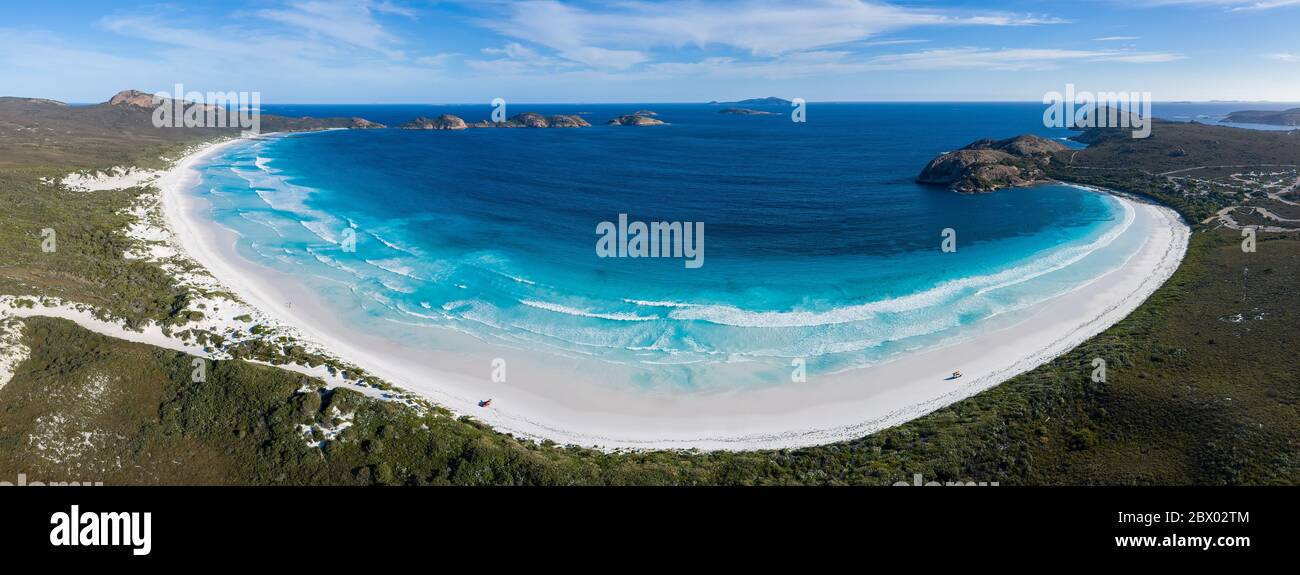 View of the beach at Lucky Bay in the Cape Le Grand National Park, near Esperance in Western Australia Stock Photo