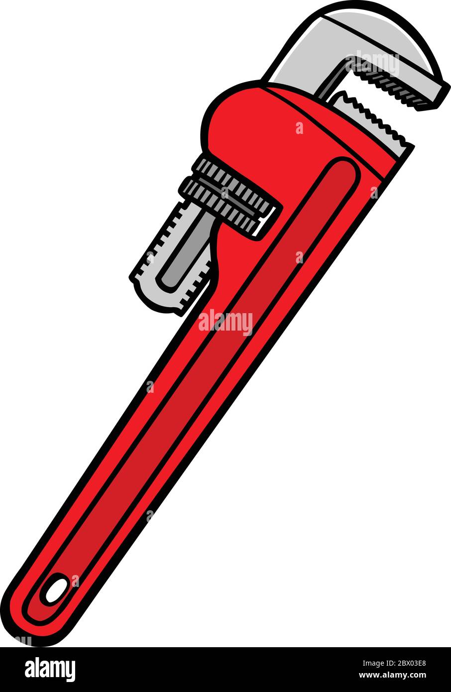 Pipe Wrench An Illustration of a Pipe Wrench Stock Vector Image & Art