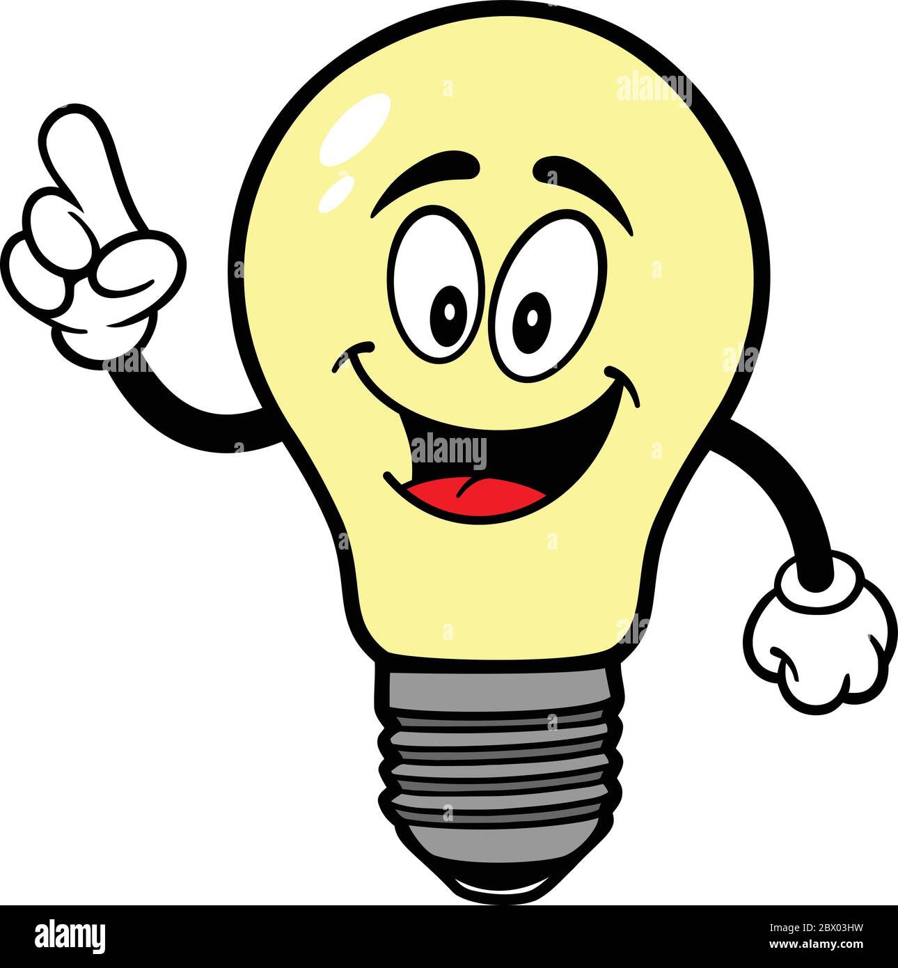 Light Bulb Talking- A Cartoon Illustration of a Light Bulb Talking Stock  Vector Image & Art - Alamy
