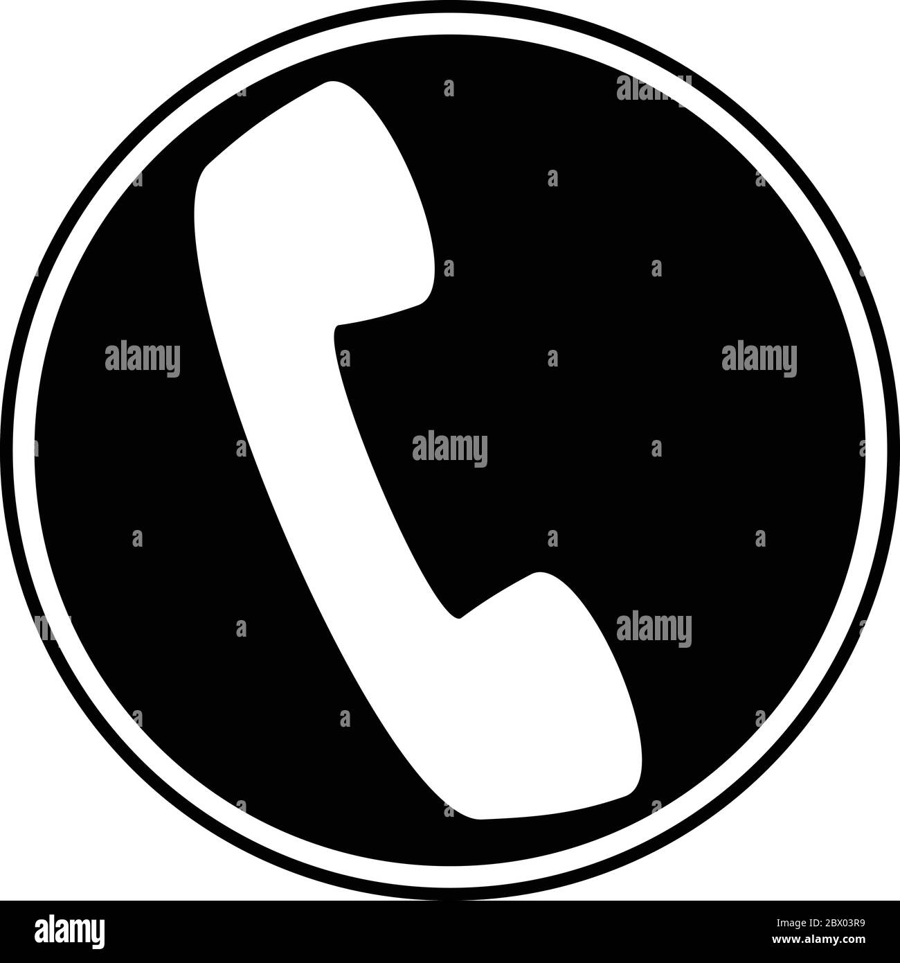 Phone Icon- An Illustration of a Phone Icon. Stock Vector