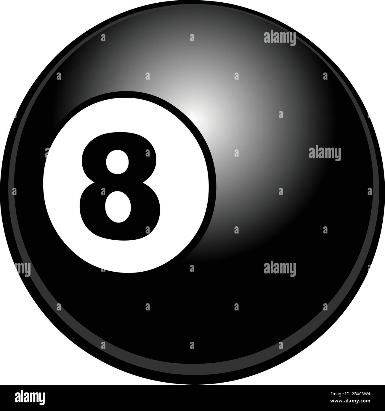 Pool Ball An Illustration of a Pool Ball Stock Vector Image & Art Alamy