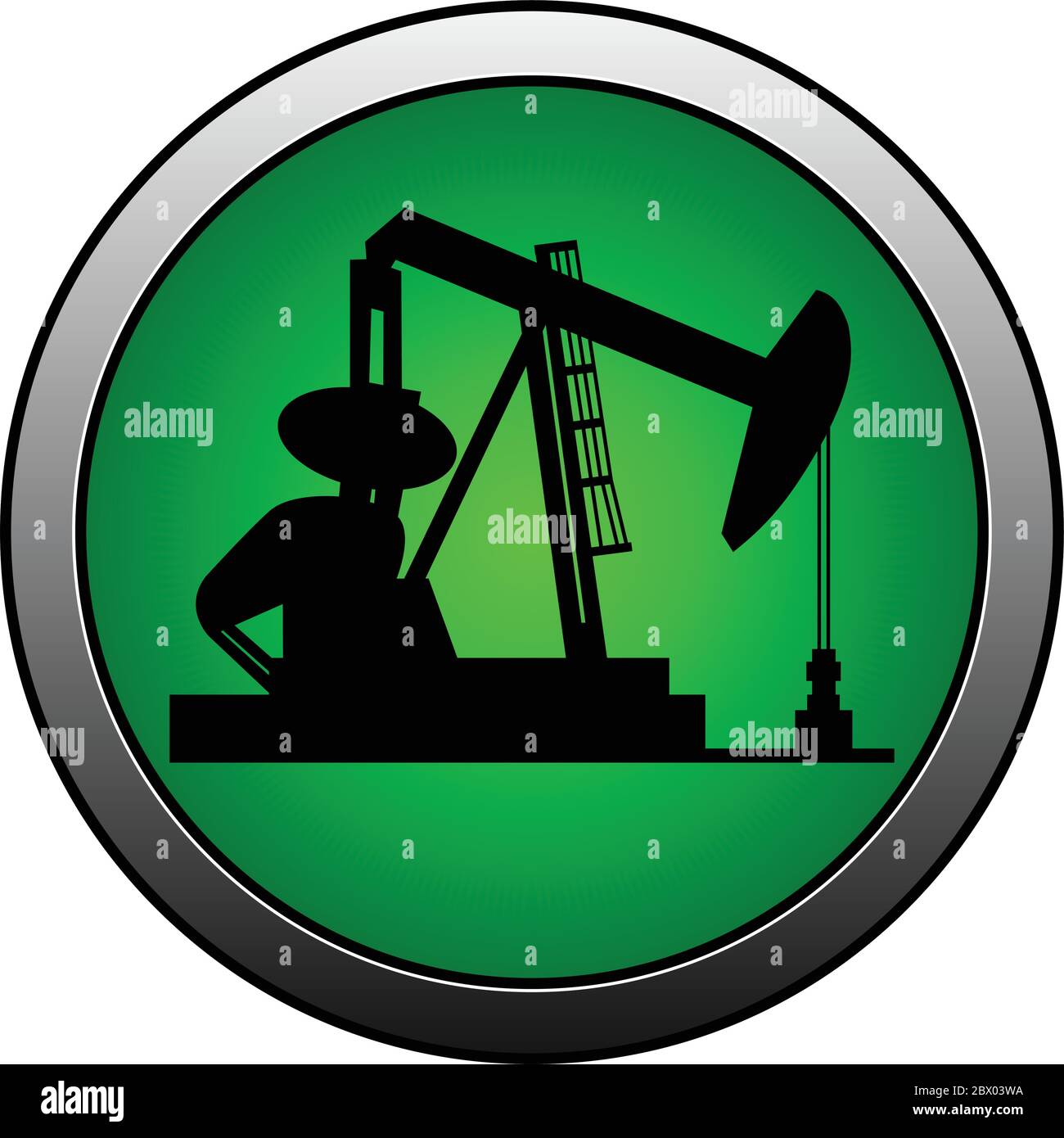 Oil Rig Insignia- An Illustration of an Oil Rig Insignia Stock Vector ...