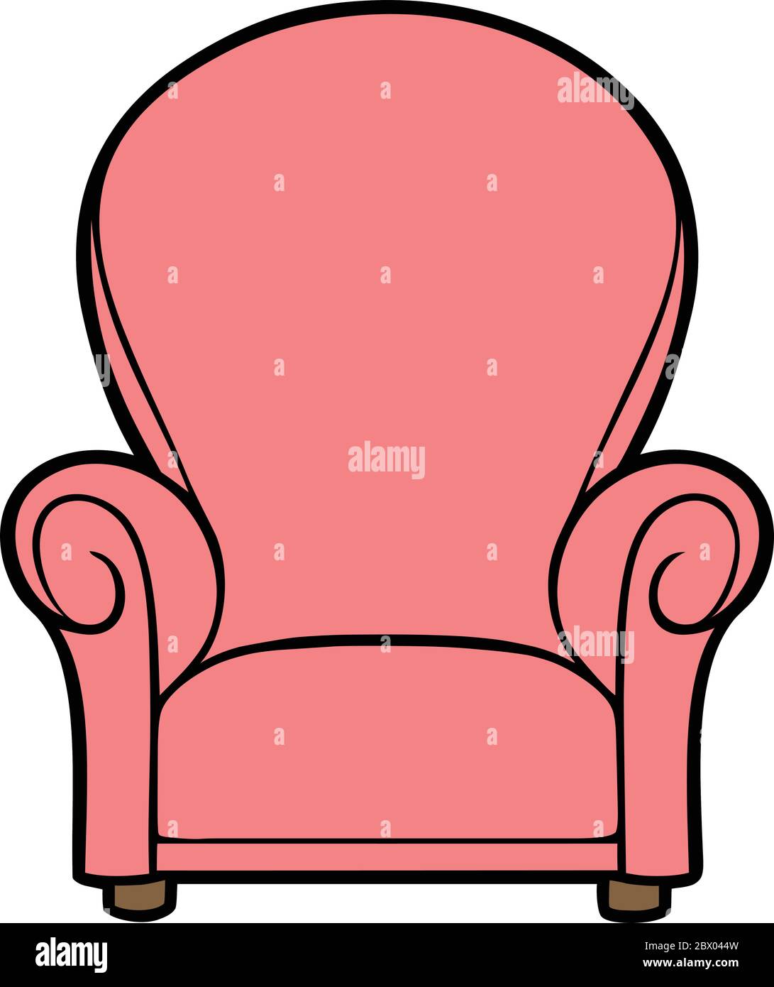 Pink Chair An Illustration of a Pink Chair Stock Vector Image & Art