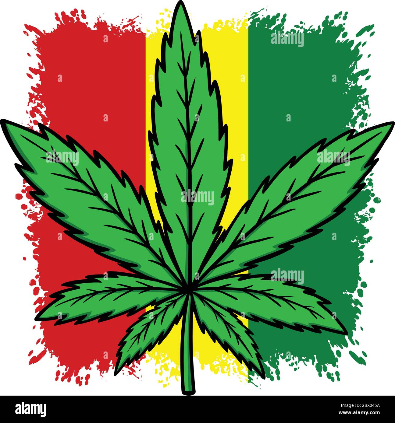 Rasta Flag An Illustration Of A Rasta Flag Stock Vector Image Art Alamy