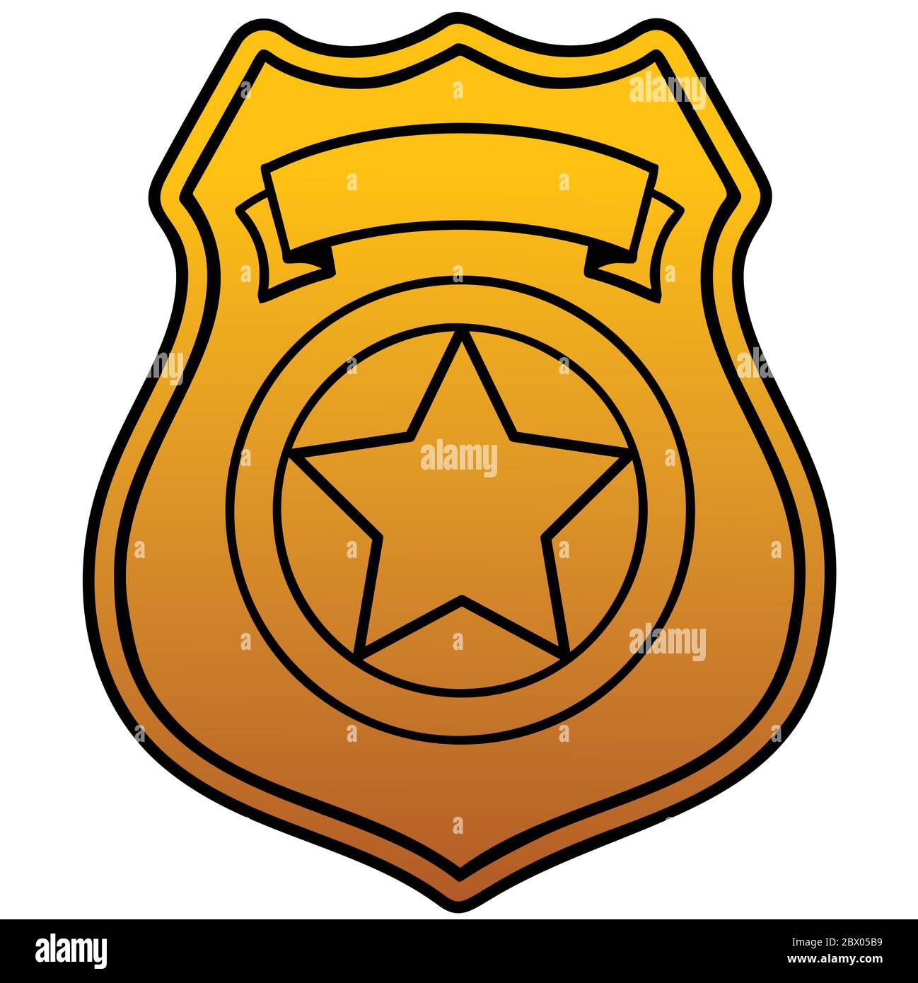 Police Badge An Illustration of a Police Badge Stock Vector Image