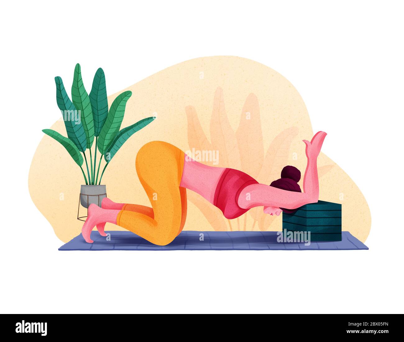 Yoga woman funny hi-res stock photography and images - Alamy