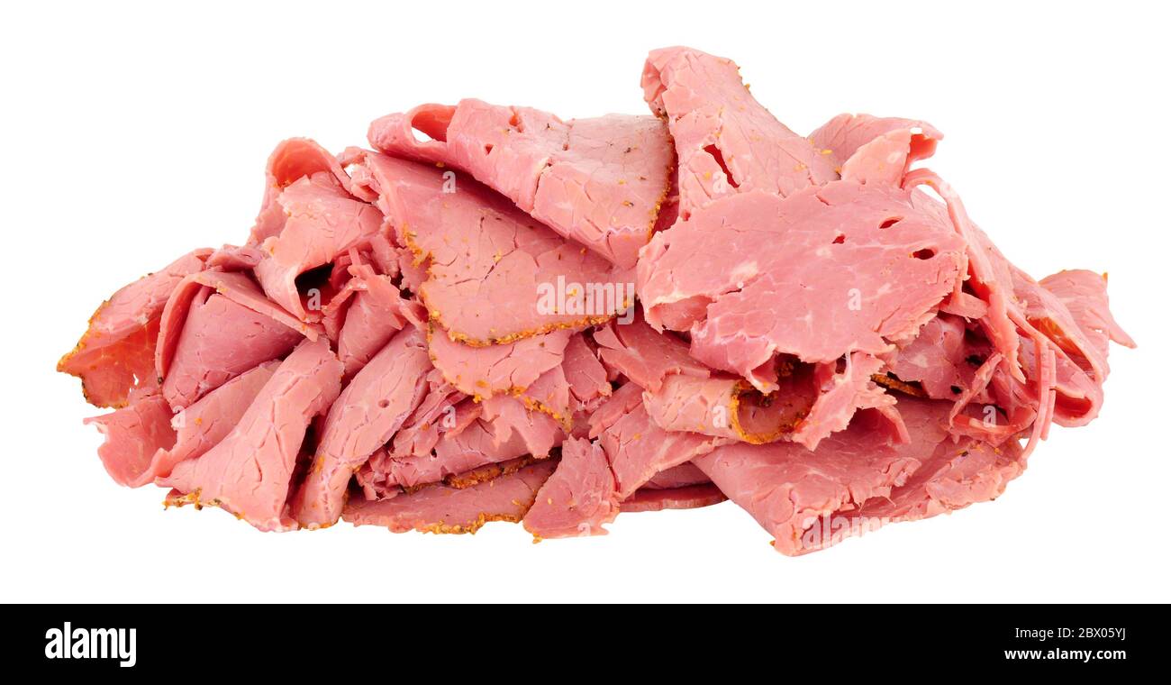 Pastrami slices Cut Out Stock Images & Pictures Alamy