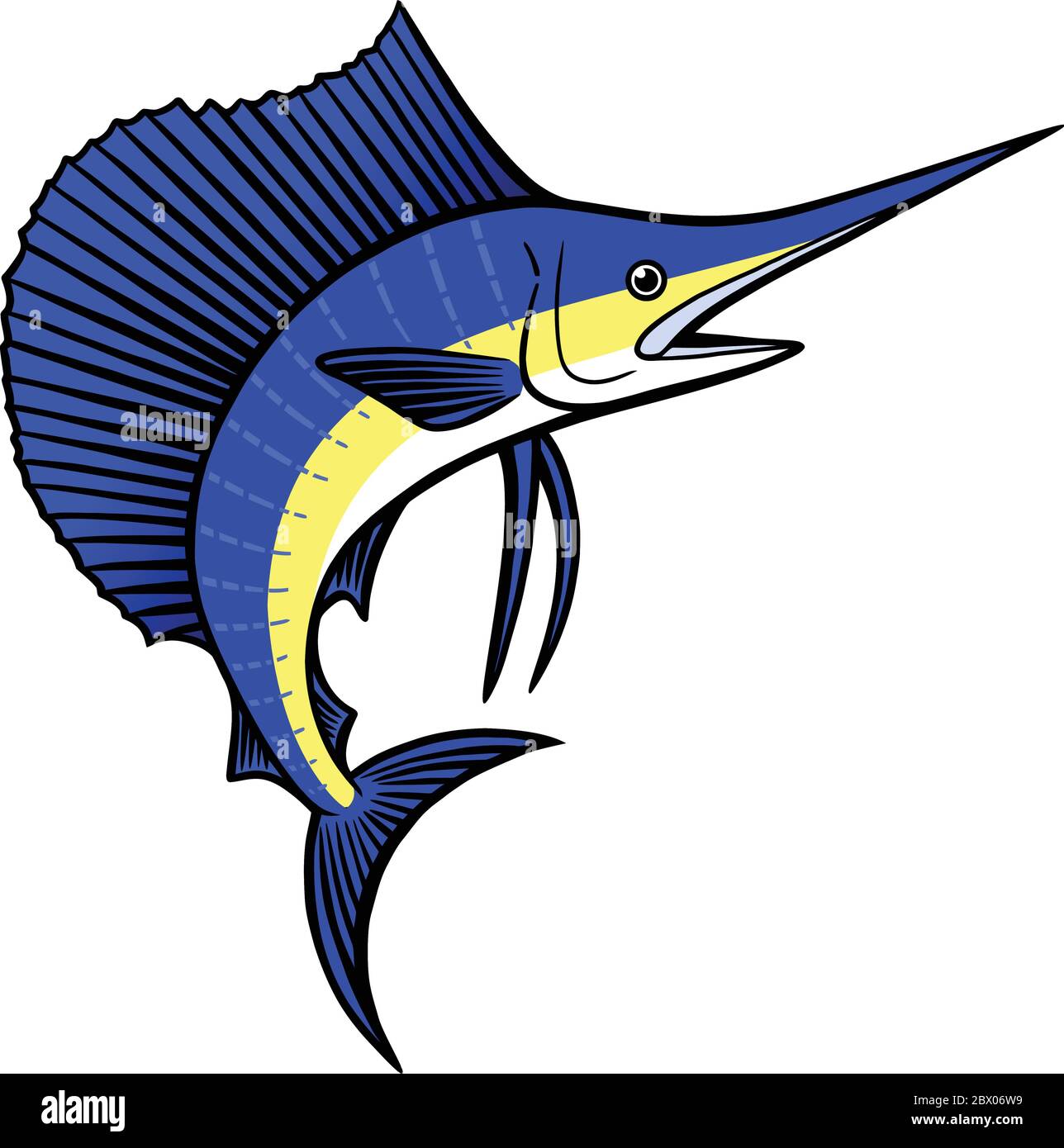 Sailfish fin Cut Out Stock Images