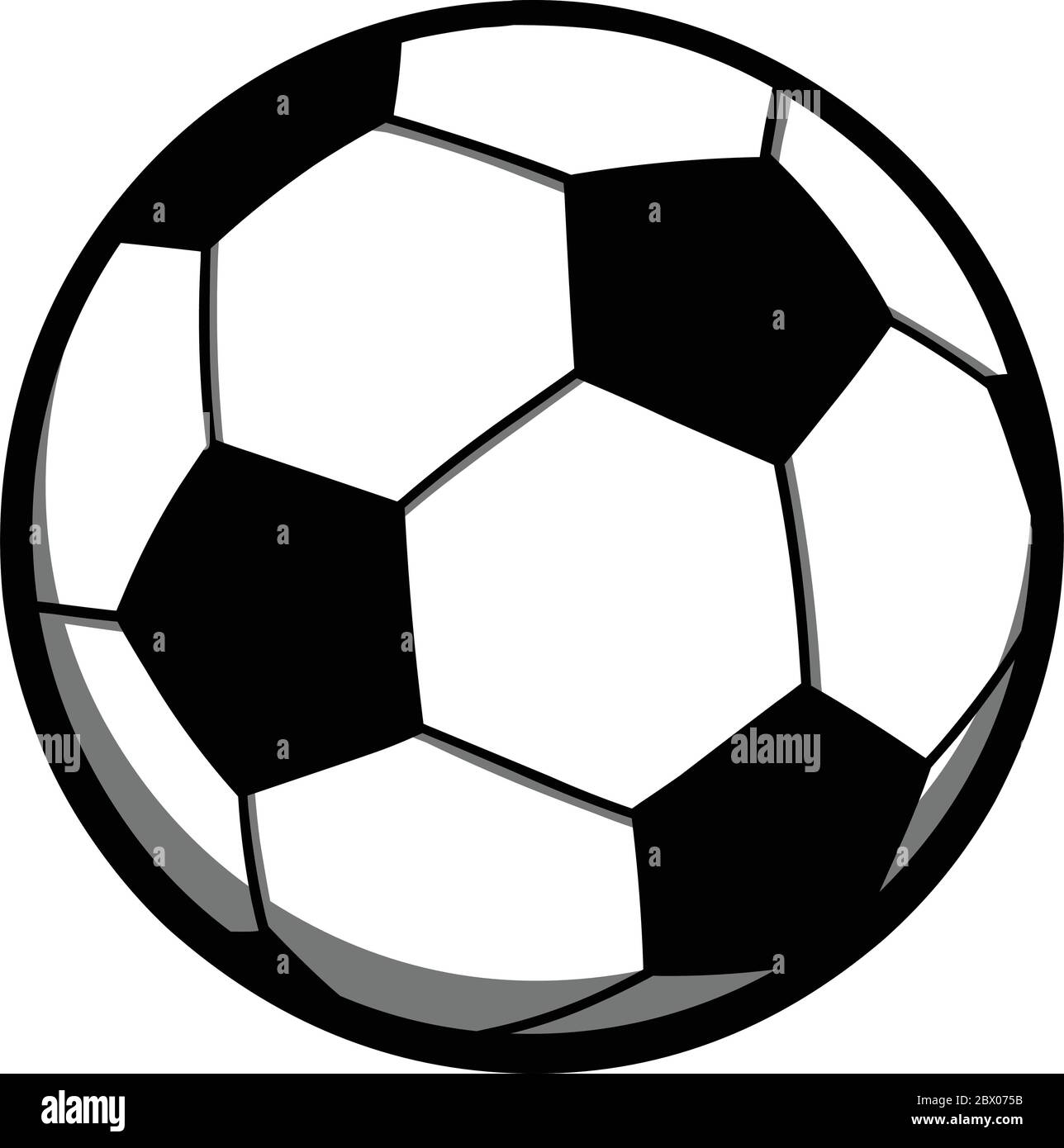 Soccer Ball- An Illustration of a Soccer Ball Stock Vector Image & Art ...
