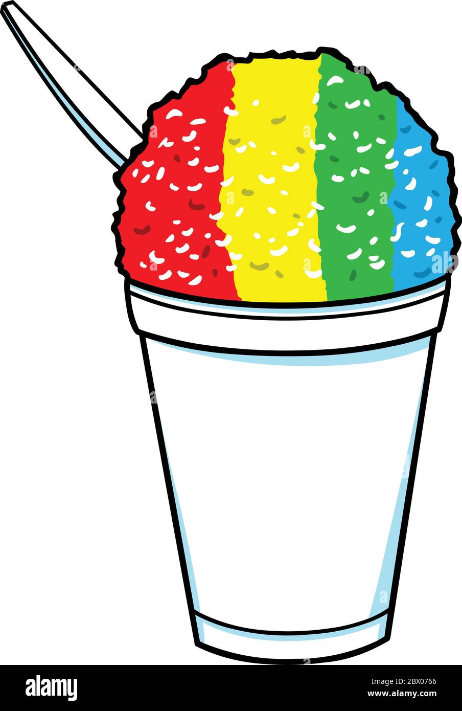 Shaved Ice An Illustration of a Shaved Ice Stock Vector Image & Art