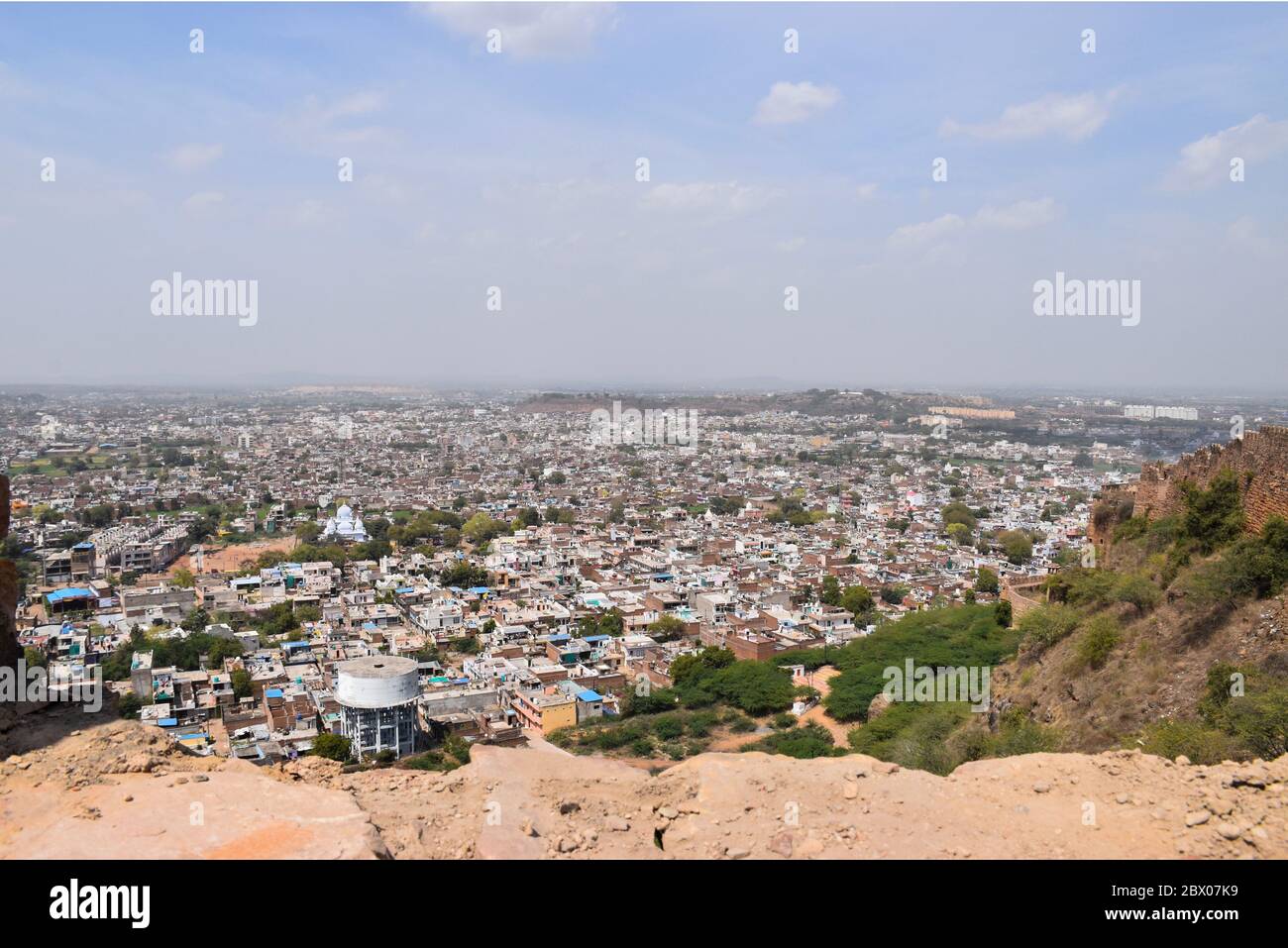 Gwalior City View from Gwalior Fort Stock Photo - Alamy