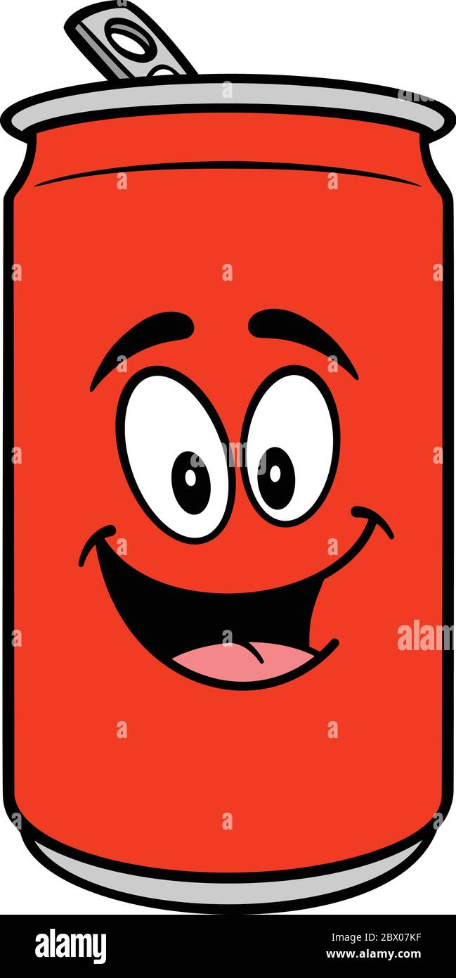 Soda Can Mascot- A Cartoon Illustration of a Soda Can Mascot Stock Vector  Image & Art - Alamy
