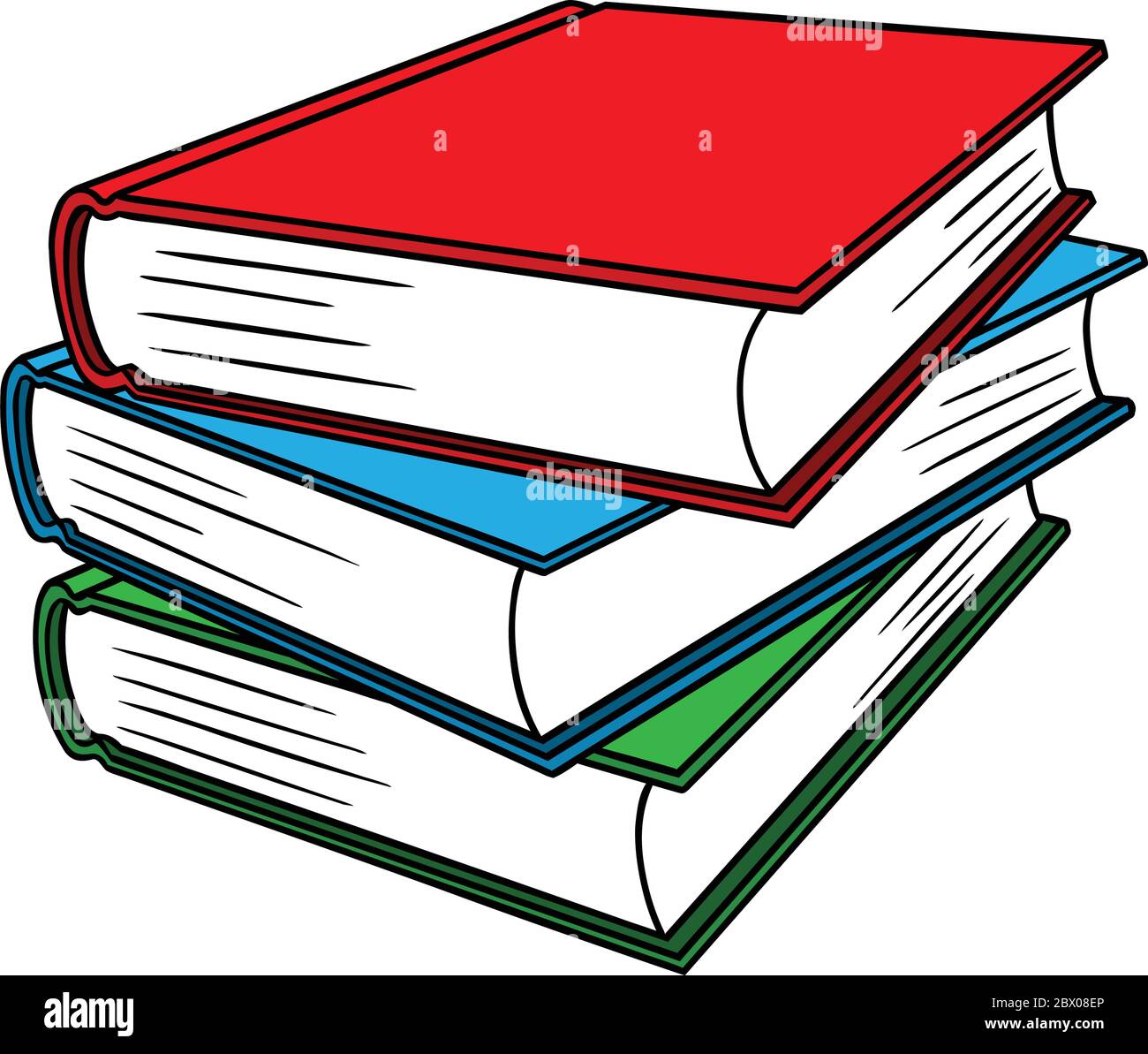 Text Books- An Illustration of Text Books. Stock Vector