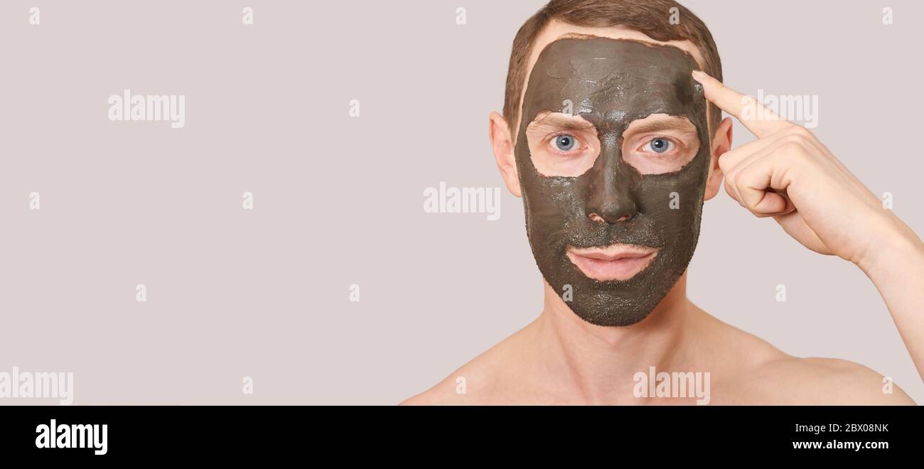 Download Black Face Charcoal Mask Man High Resolution Stock Photography And Images Alamy Yellowimages Mockups