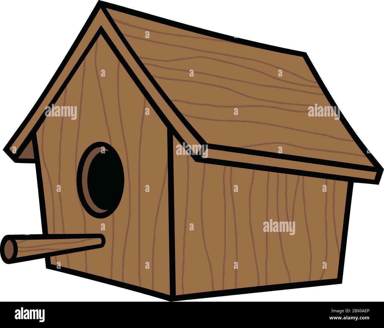 Wooden Birdhouse An illustration of a Wooden Birdhouse Stock Vector Image & Art Alamy