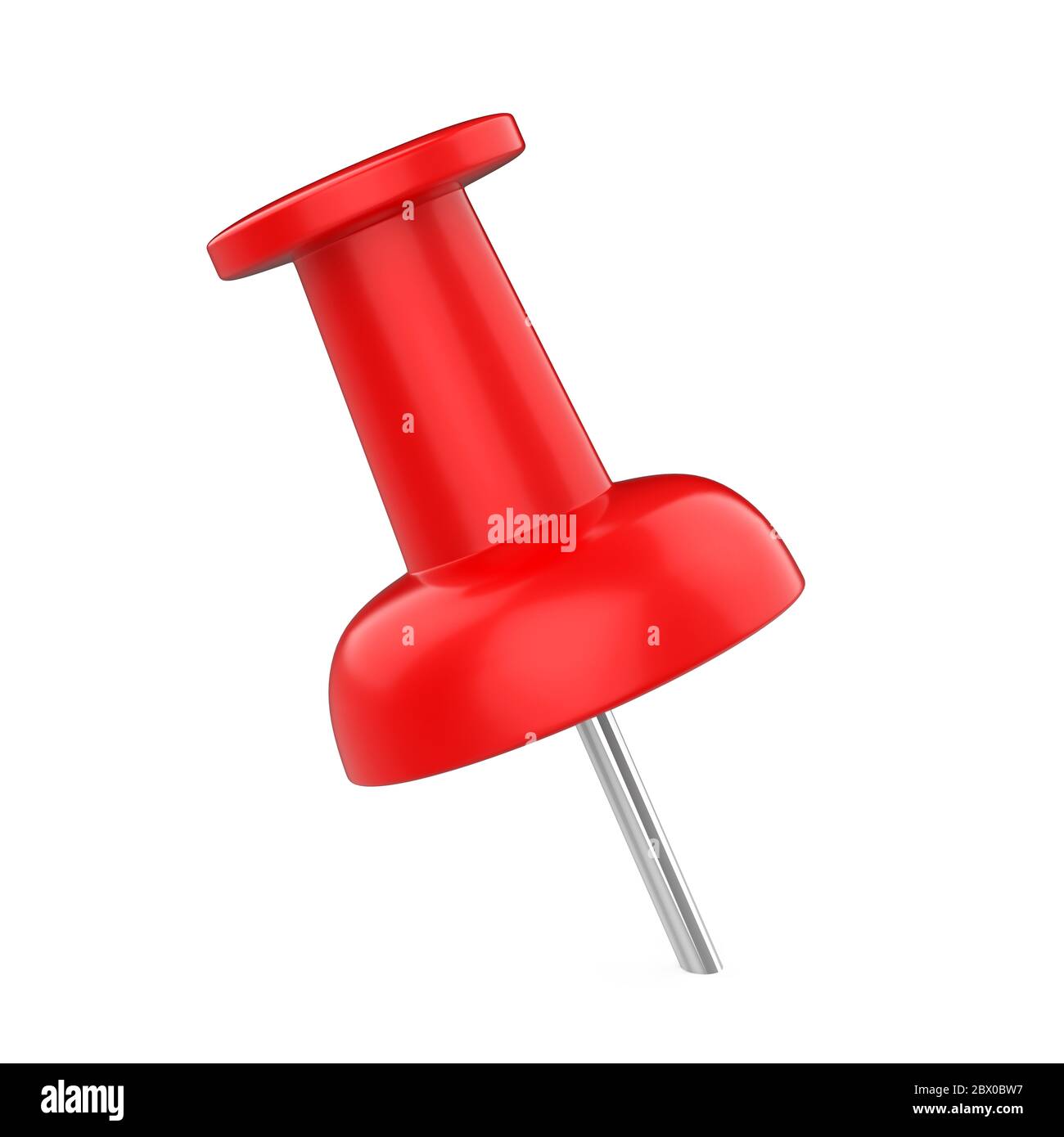 Red Thumbtack / Push Pin Isolated Stock Photo Alamy