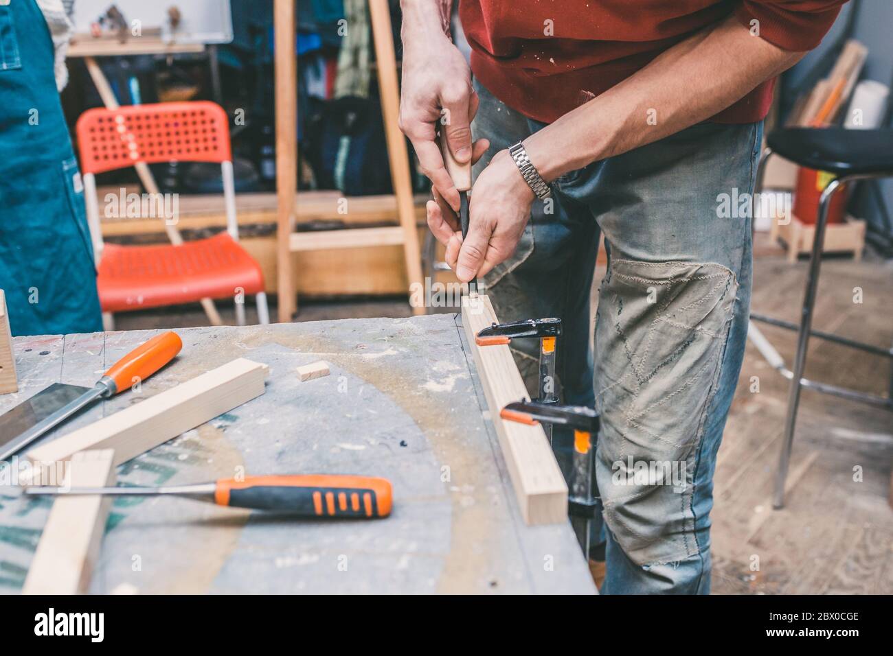 Carpentry Table High Resolution Stock Photography and Images Alamy