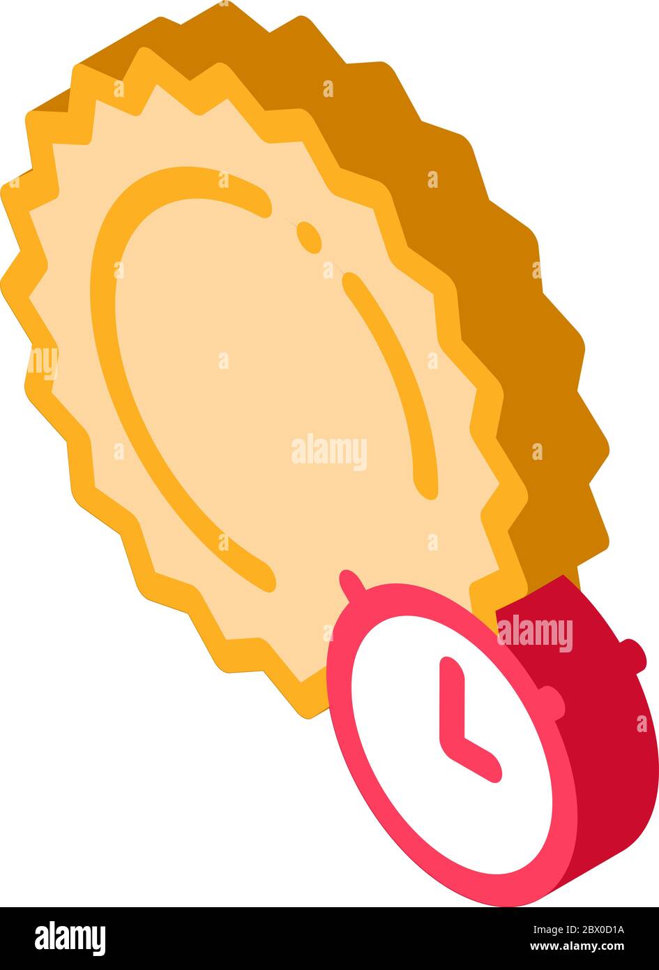 Sunburn isometric icon vector illustration Stock Vector