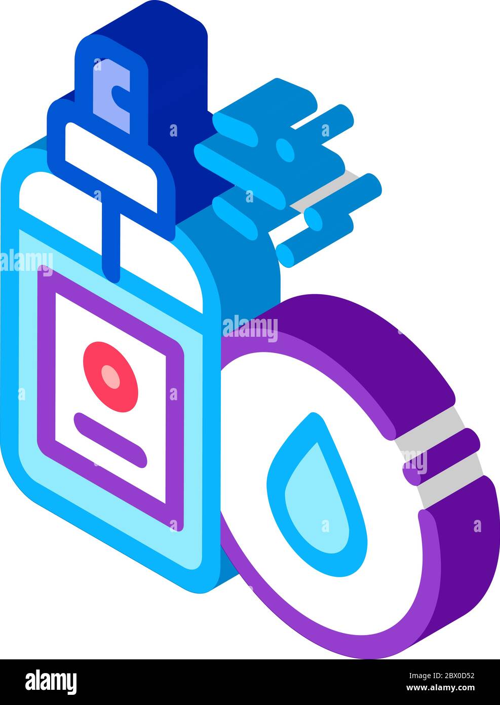 Waterproof Spray isometric icon vector illustration Stock Vector