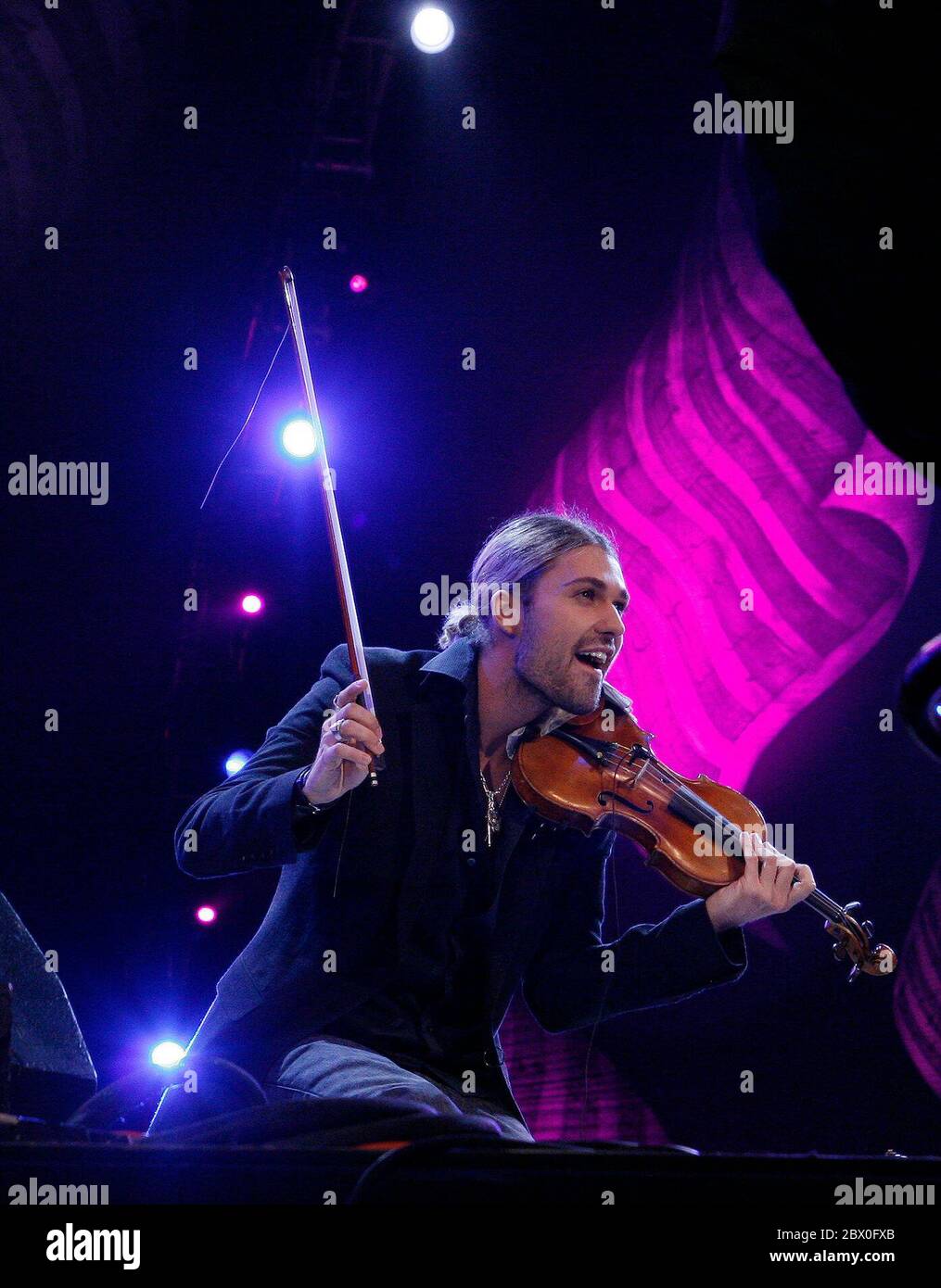 Violinist david Garrett at the BBC's Proms in the Park Hyde Park London Stock Photo