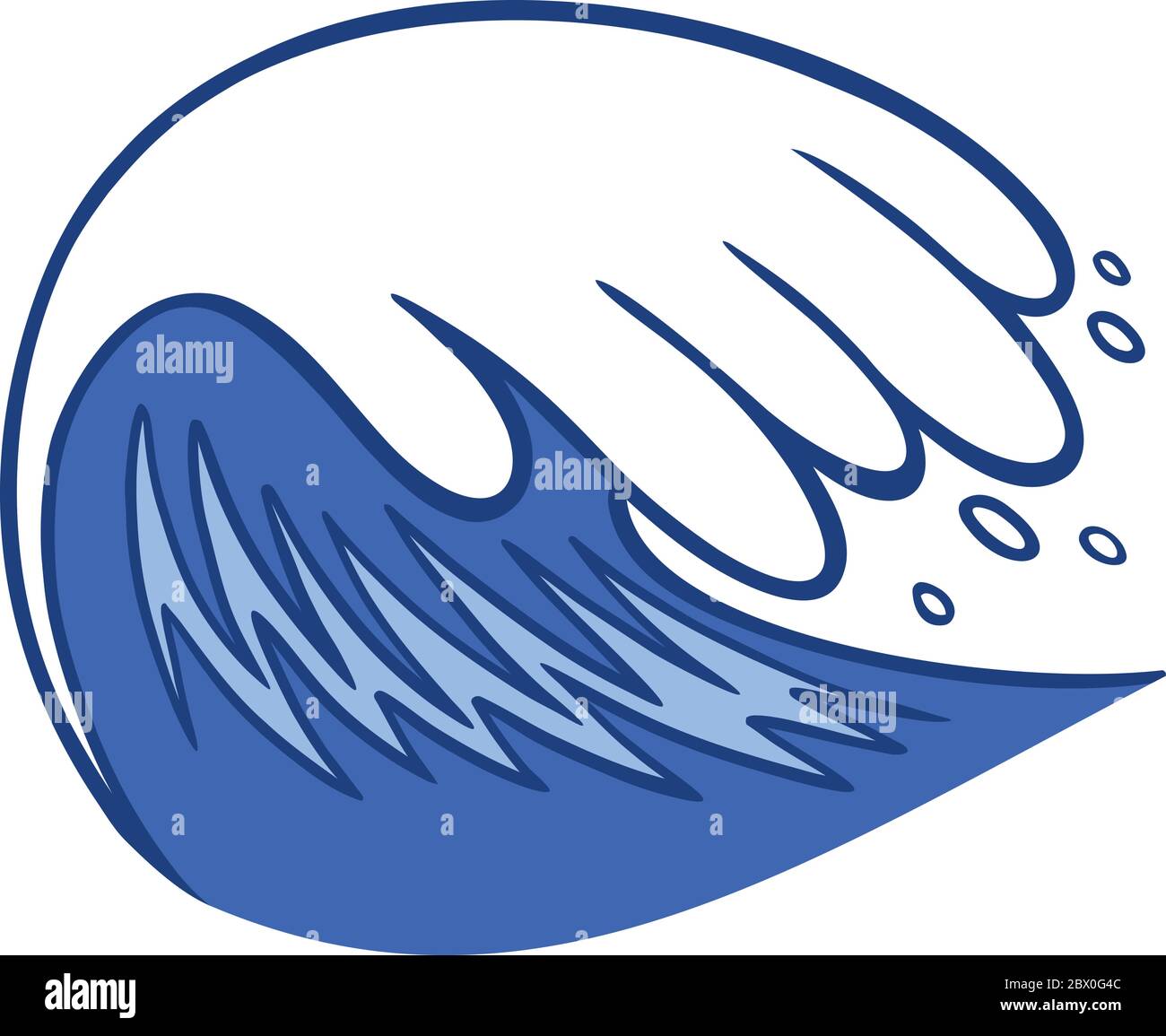 Water Wave - An illustration of a Water Wave Stock Vector Image & Art ...