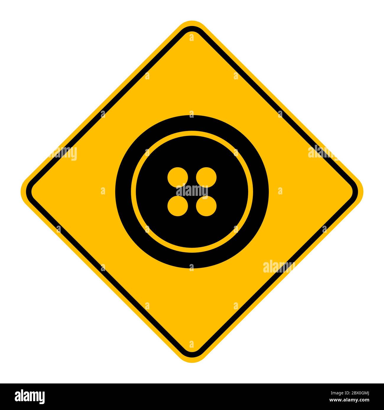 Button and road sign Stock Photo - Alamy