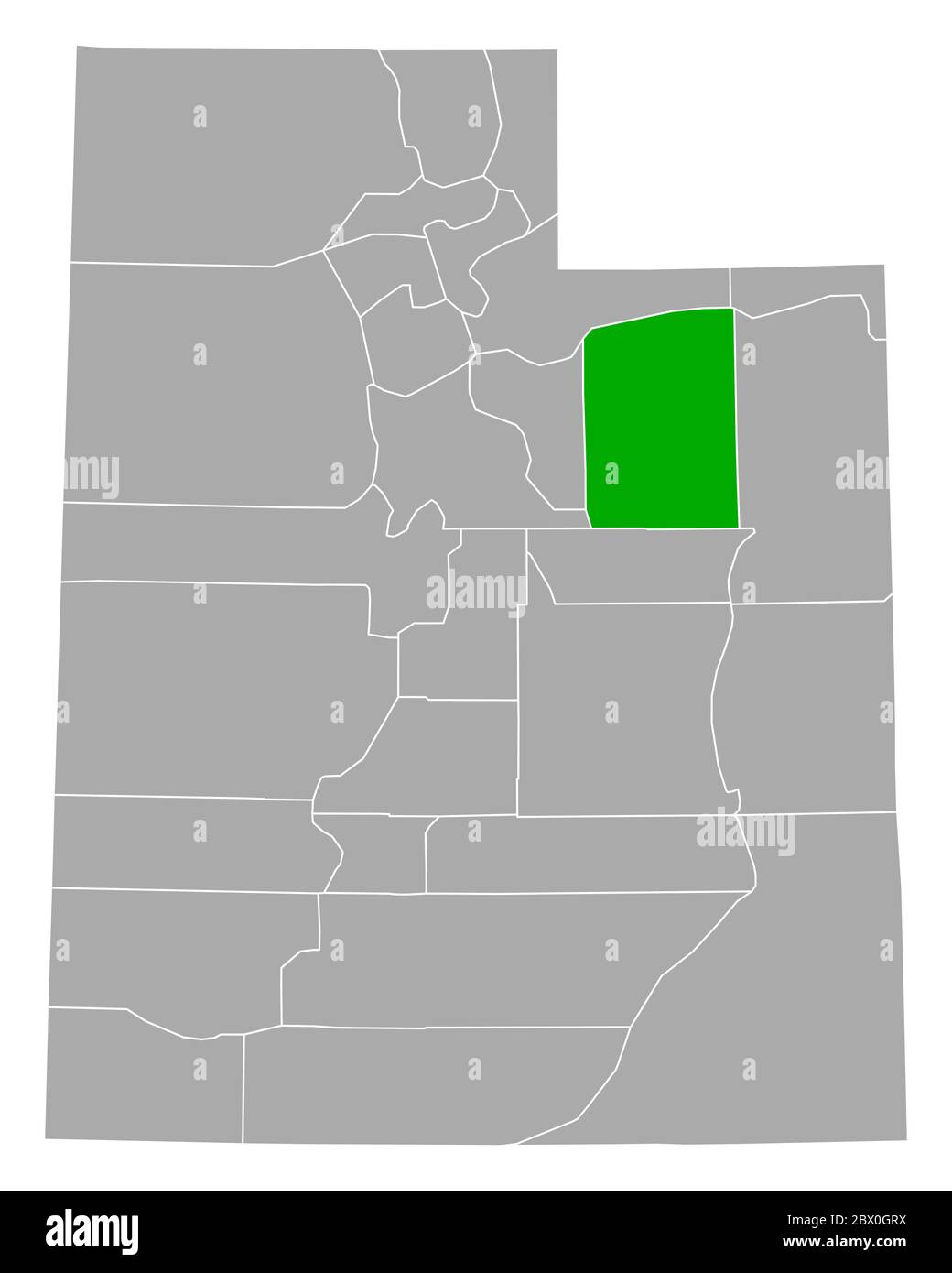 Map of Duchesne in Utah Stock Photo Alamy