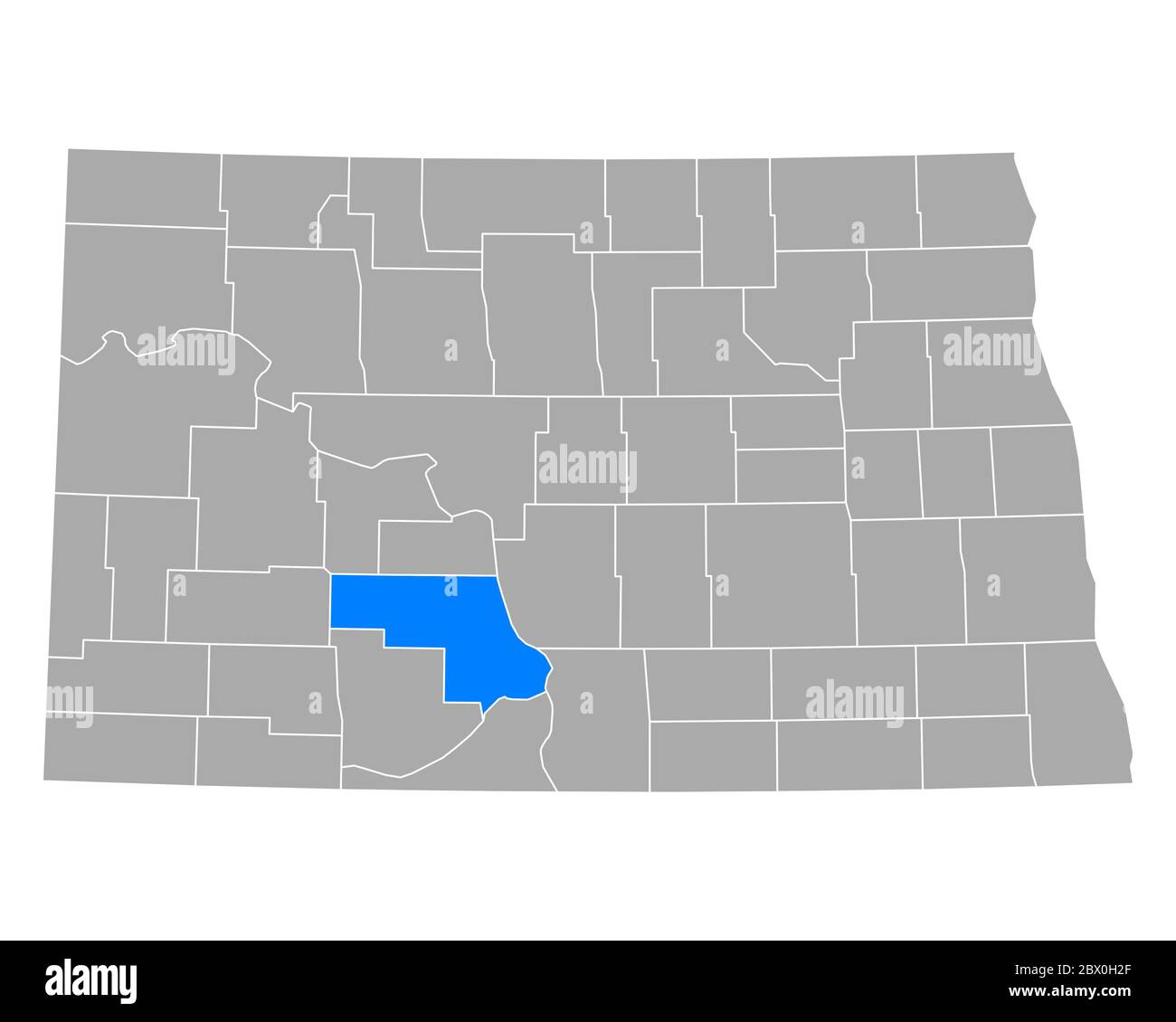 Map of Morton in North Dakota Stock Photo Alamy