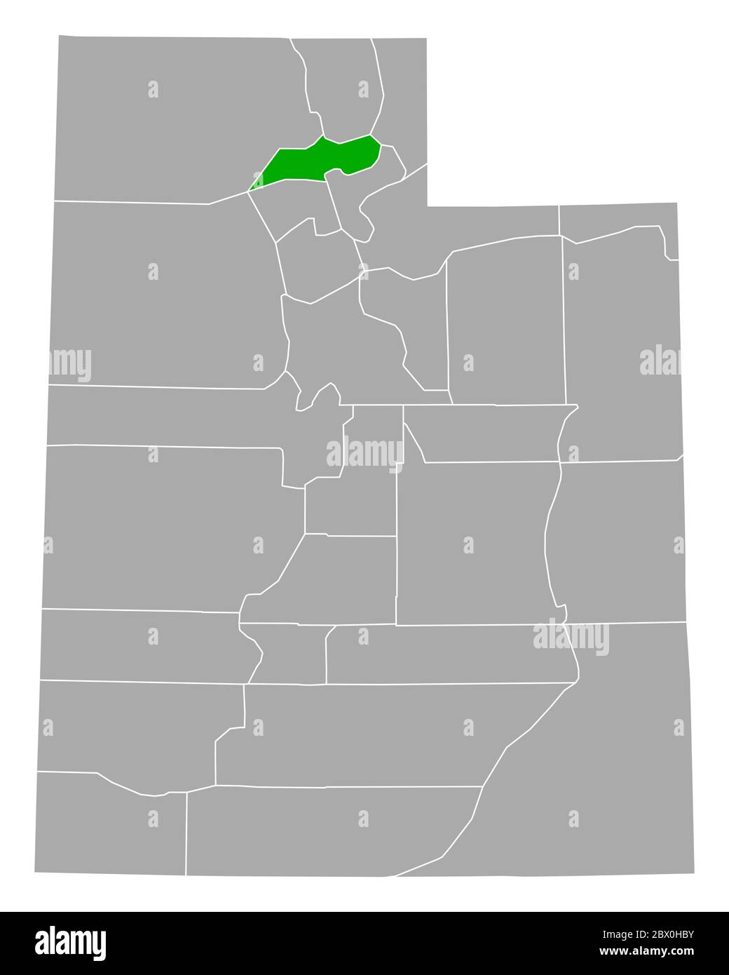 Map of er in Utah Stock Photo Alamy