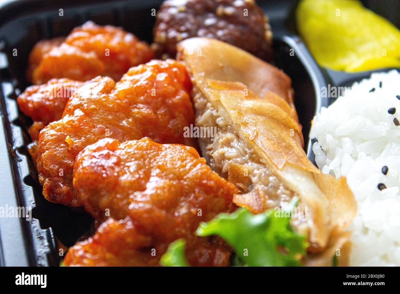 a box lunch, Japanese style lunch, Chinese food Stock Photo - Alamy