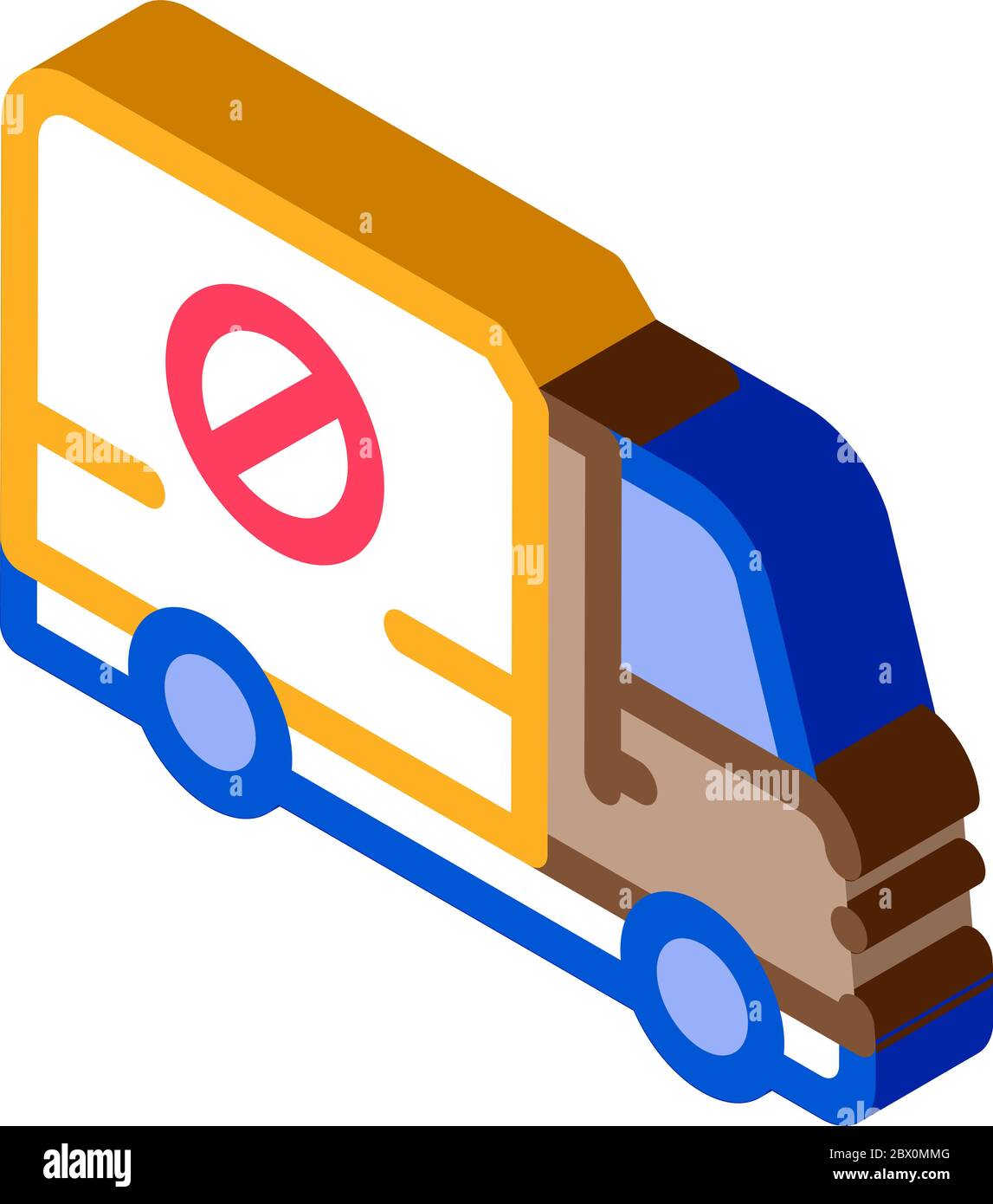 Kill Truck isometric icon vector illustration Stock Vector Image & Art ...