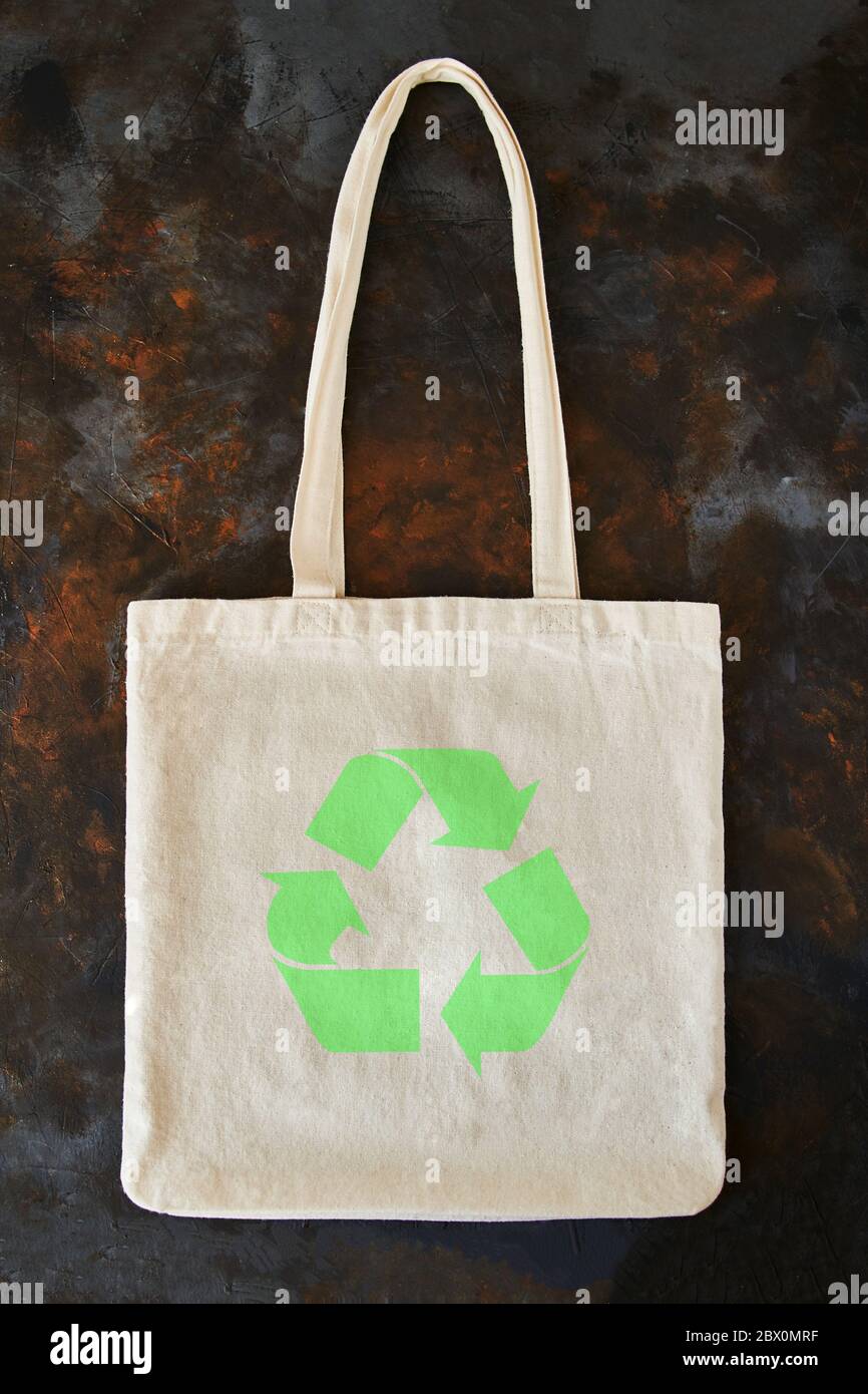 Black Blank Cotton Eco Tote Bag Design Mockup Stock Photo