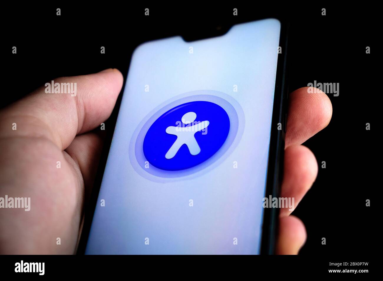 New phone app Immuni, promoted by the Italian government and developed by Bending Spoon, for contact tracing COVID-19 cases among Italy's citizens. Stock Photo